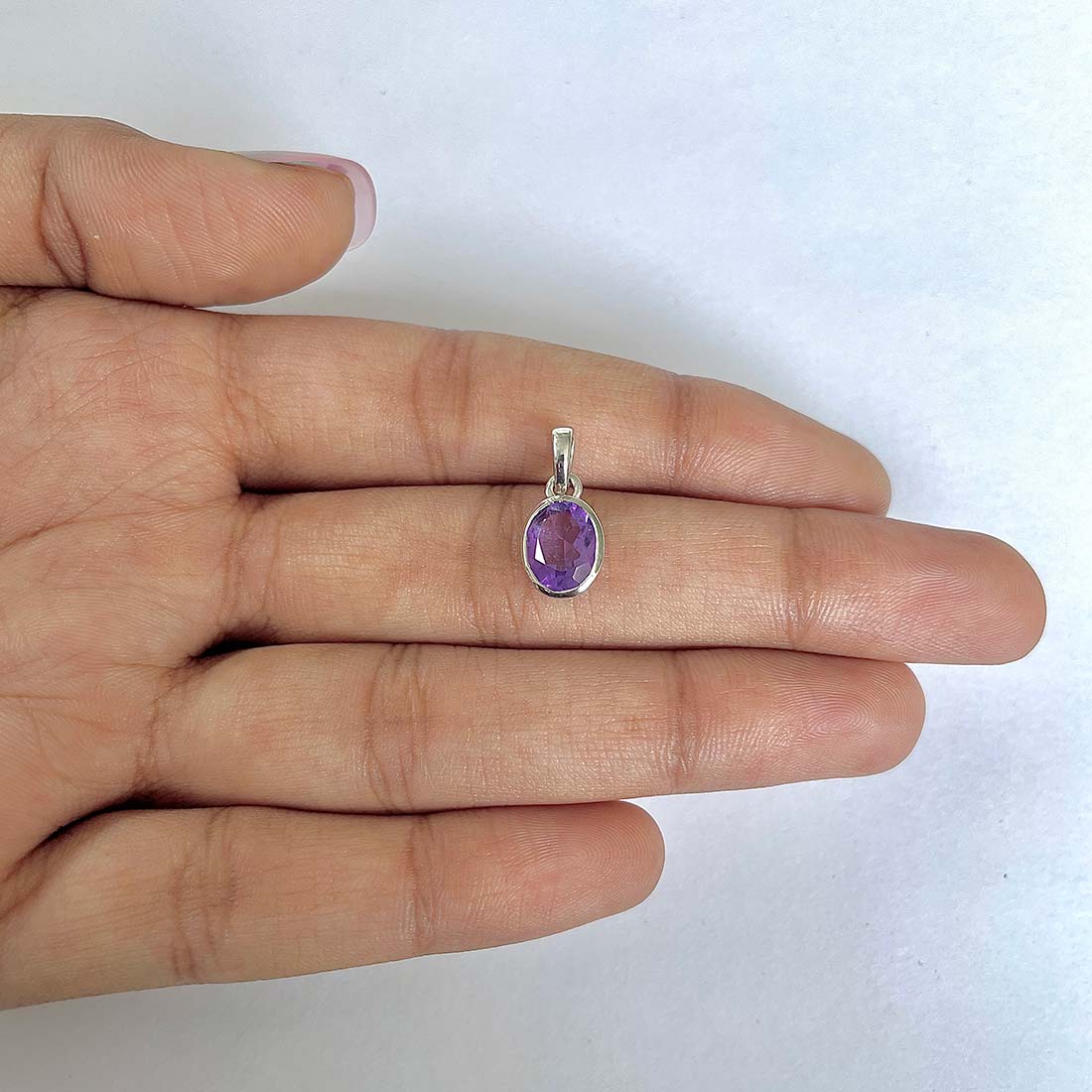 Amethyst Pendant-(AMT-RDP-380)