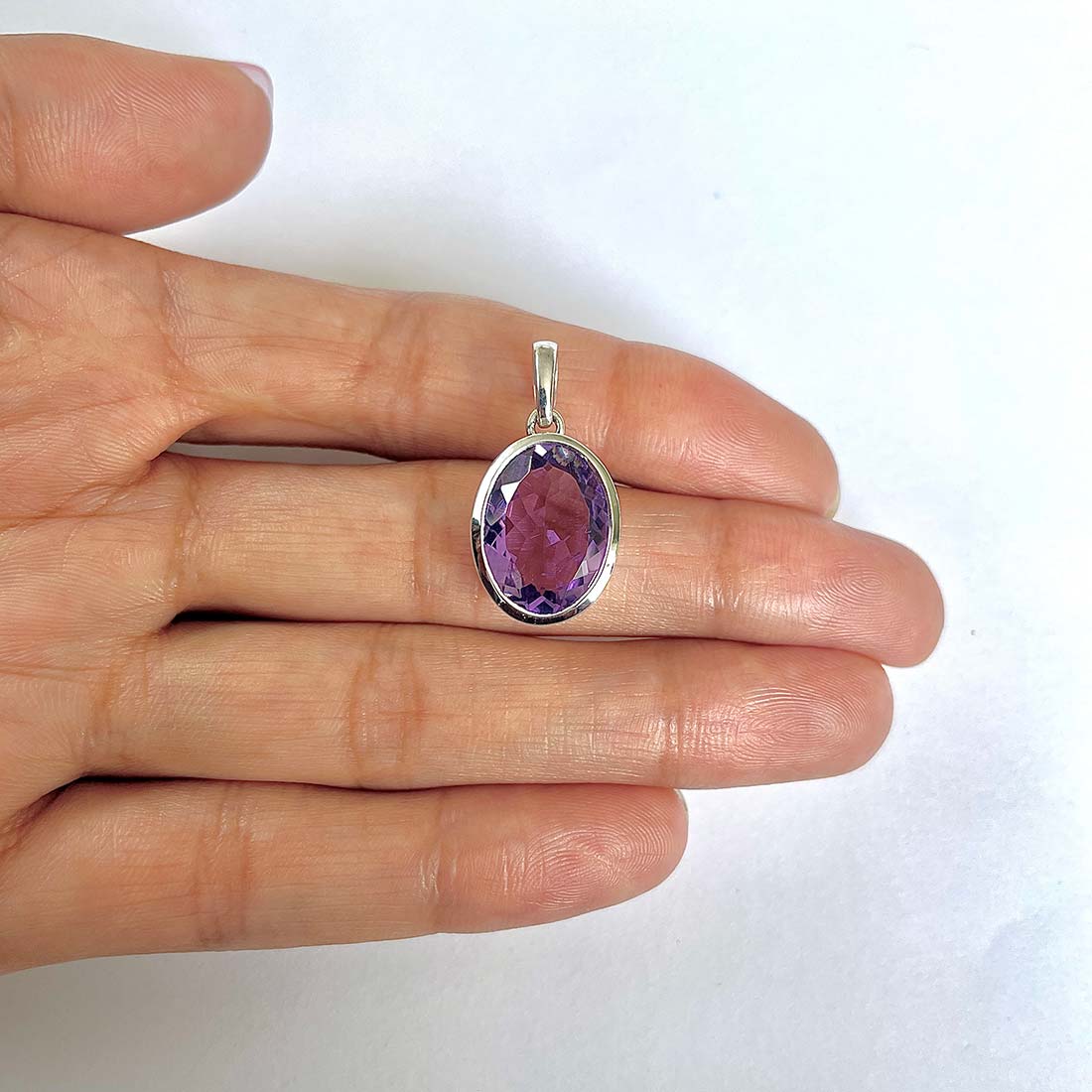 Amethyst Pendant-(AMT-RDP-458)