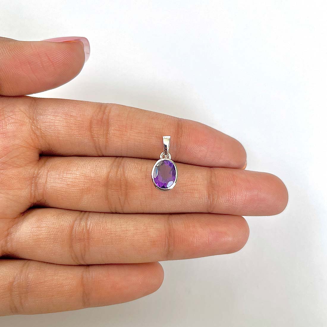 Amethyst Pendant-(AMT-RDP-469)
