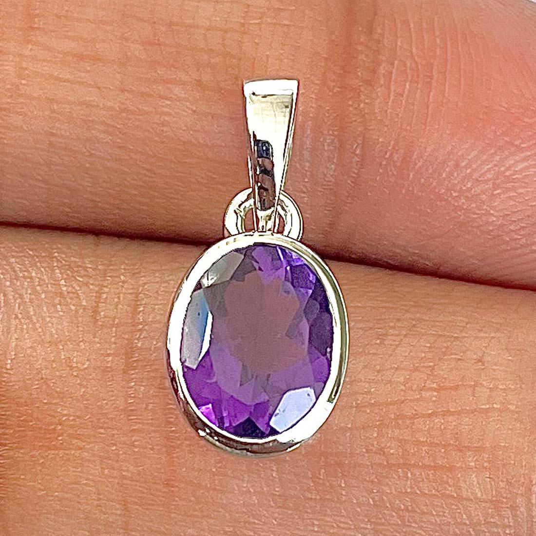 Amethyst Pendant-(AMT-RDP-469)