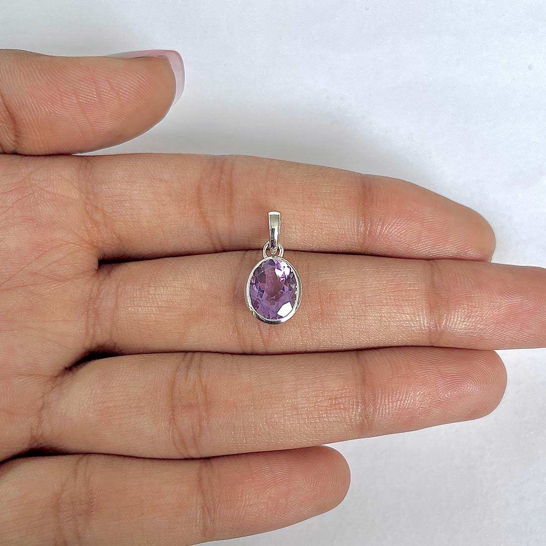 Amethyst Pendant-(AMT-RDP-734)