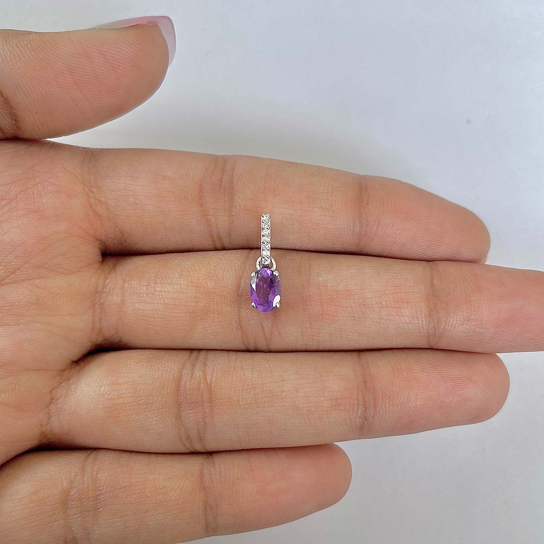 Amethyst Pendant-(AMT-RDP-915)