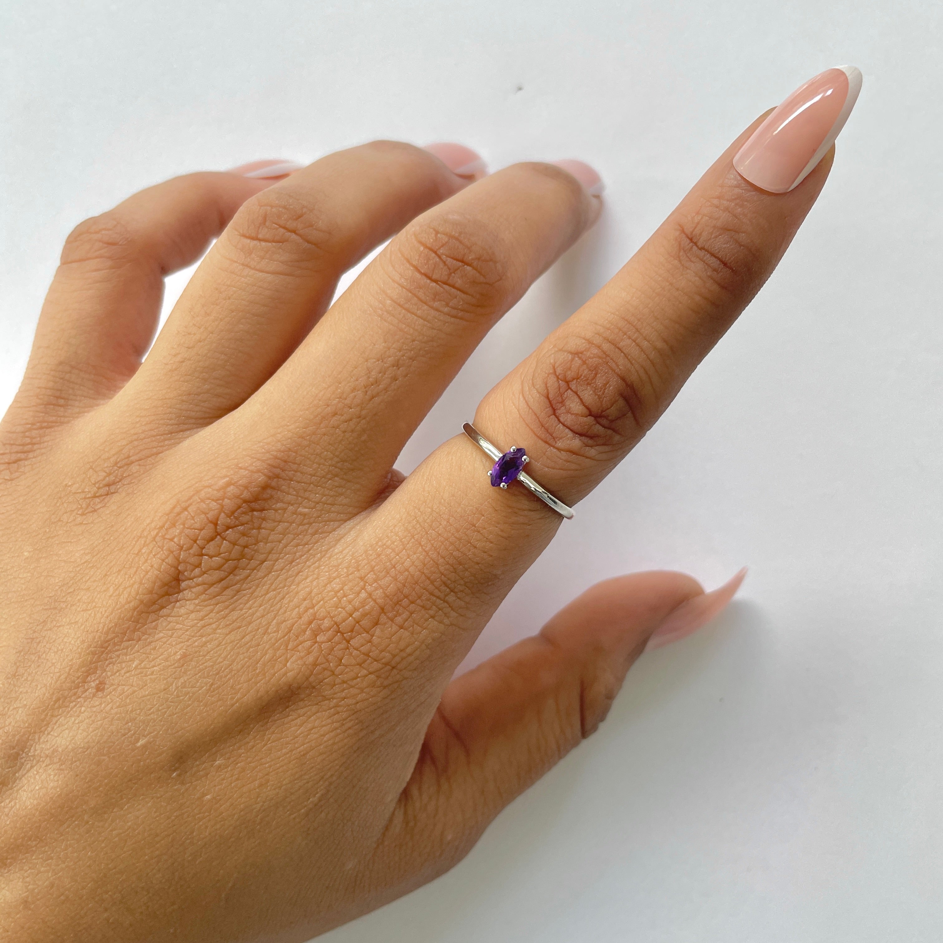 Amethyst Ring-(AMT-RDR-2468.)