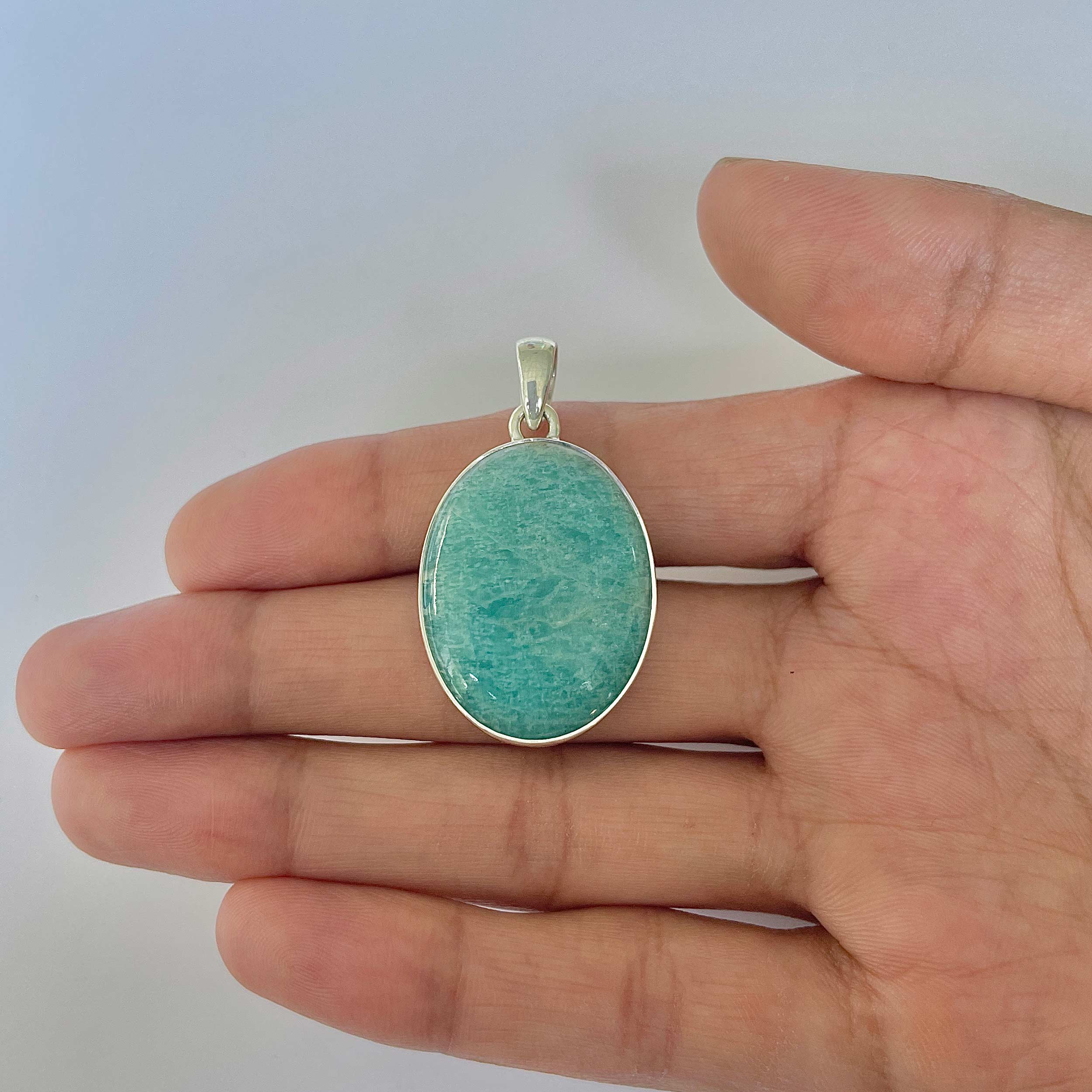 Amazonite Pendant-(AMZ-1-1)