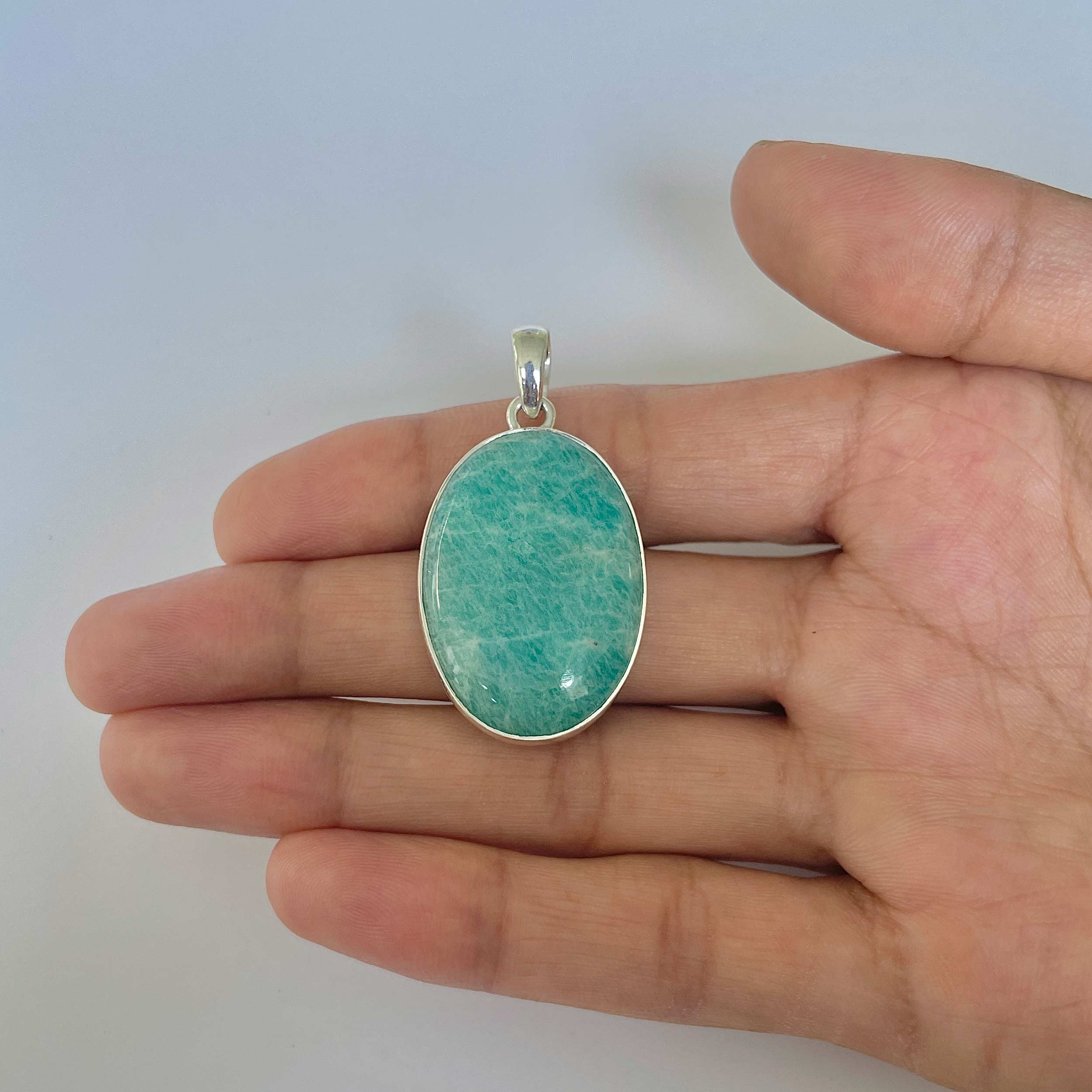 Amazonite Pendant-(AMZ-1-11)
