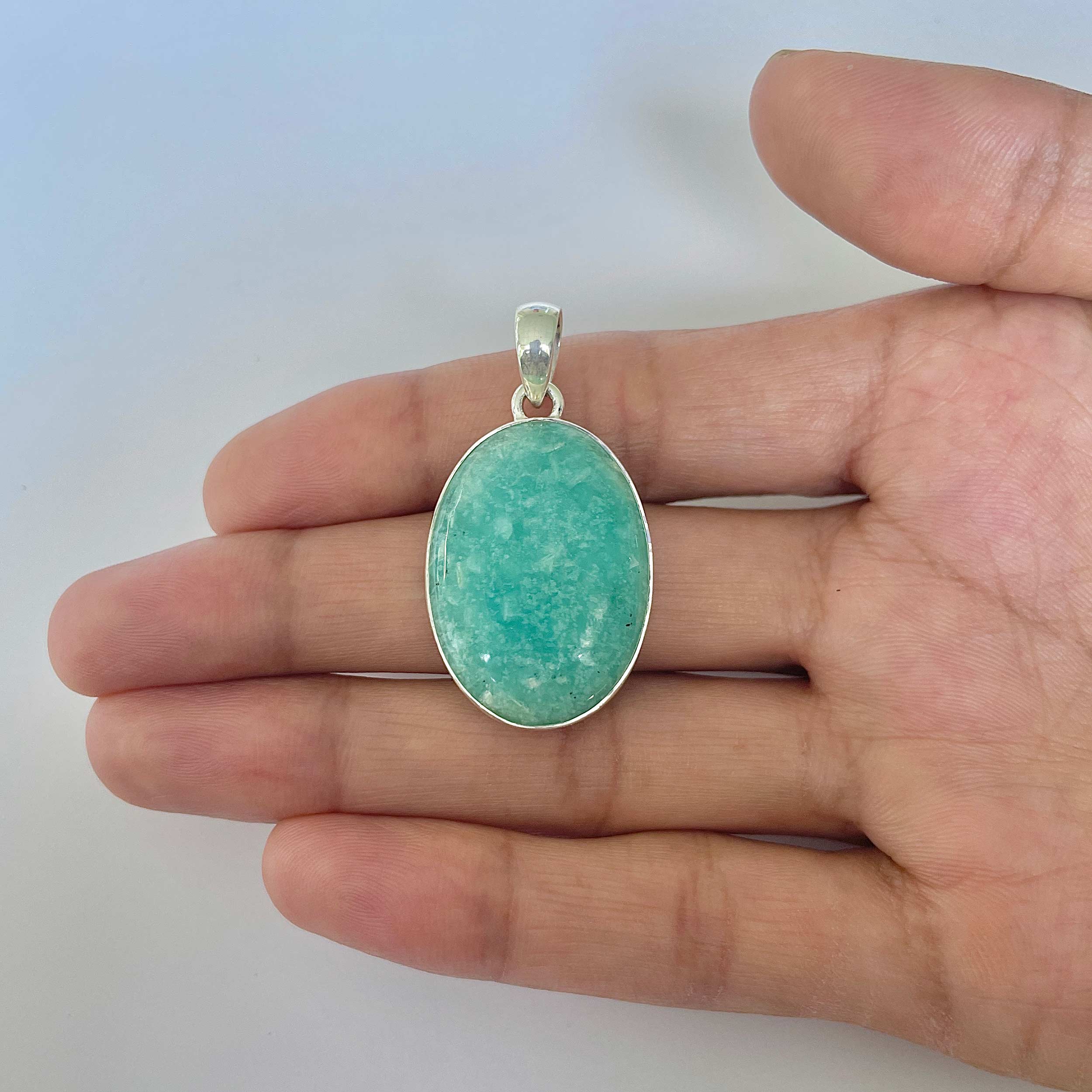 Amazonite Pendant-(AMZ-1-5)