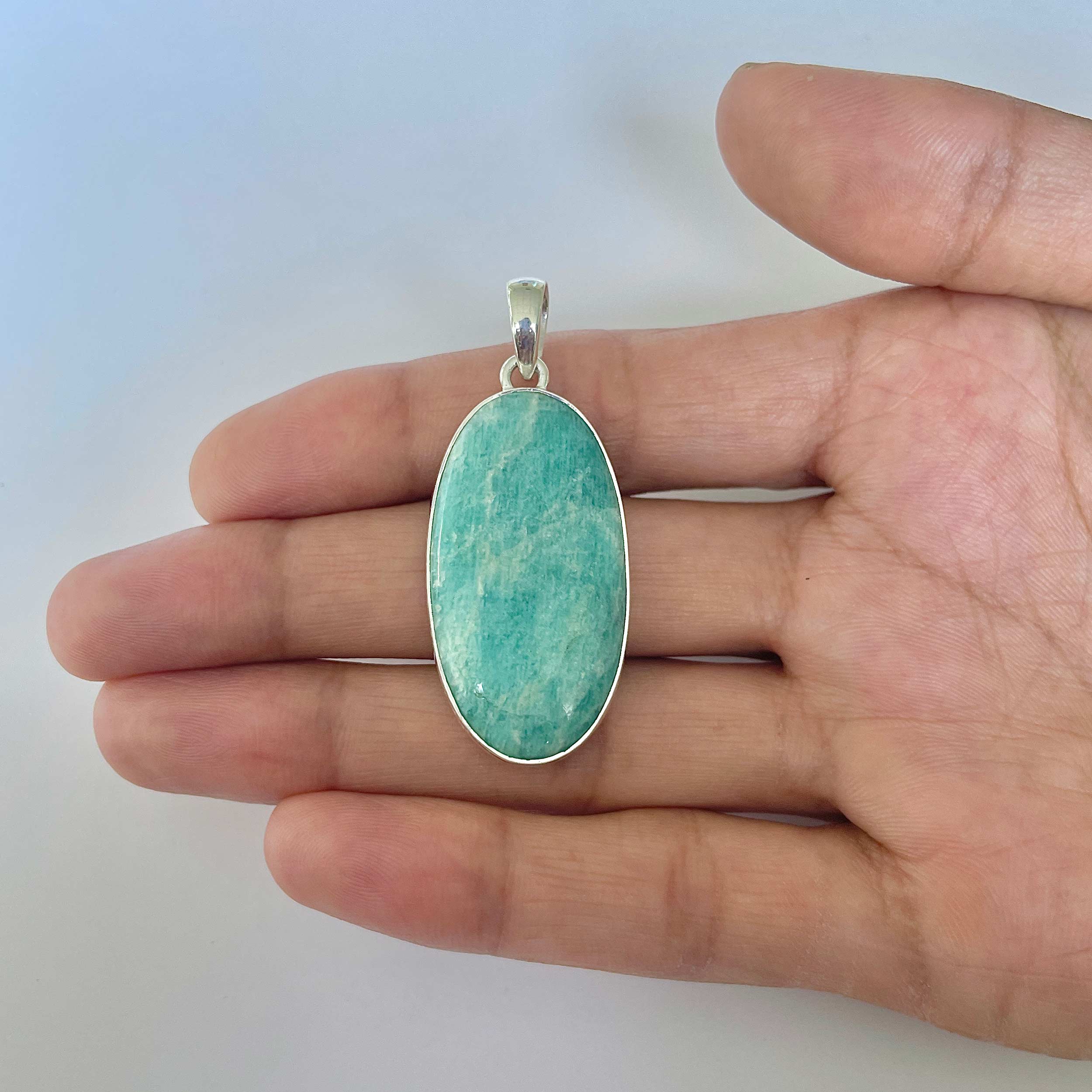 Amazonite Pendant-(AMZ-1-8)