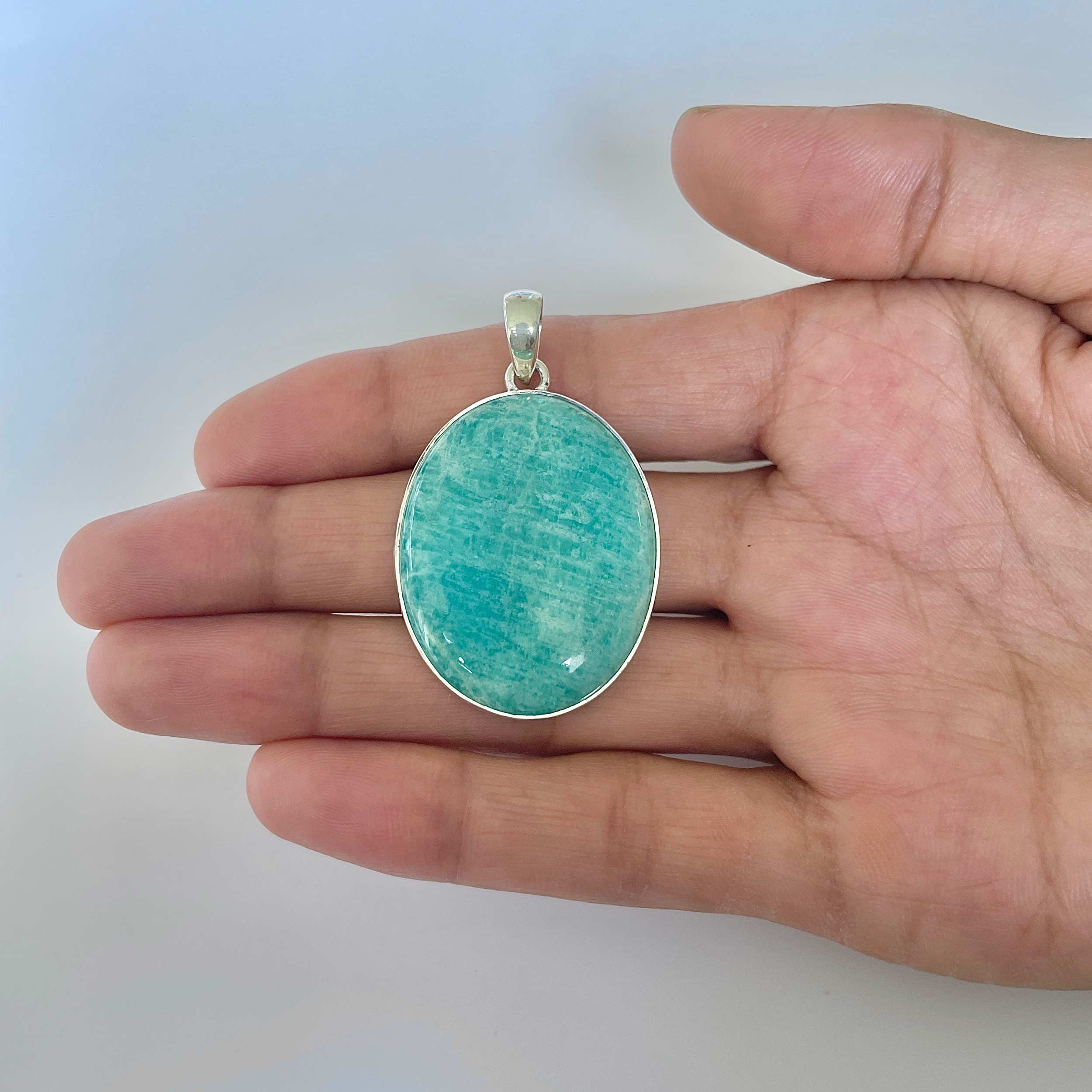 Amazonite Pendant-(AMZ-1-9)