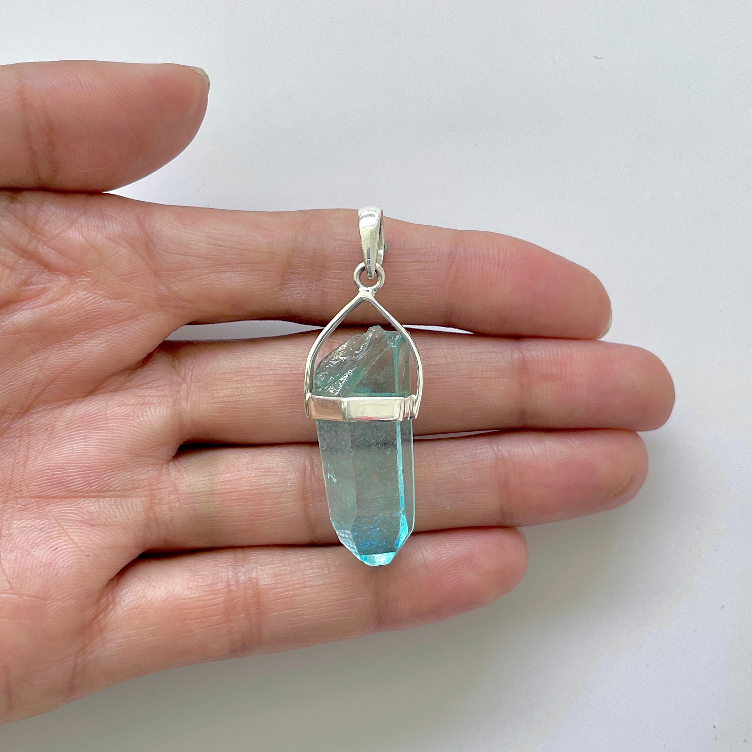 Aqua Aura Pendant-(AQA-1-18)
