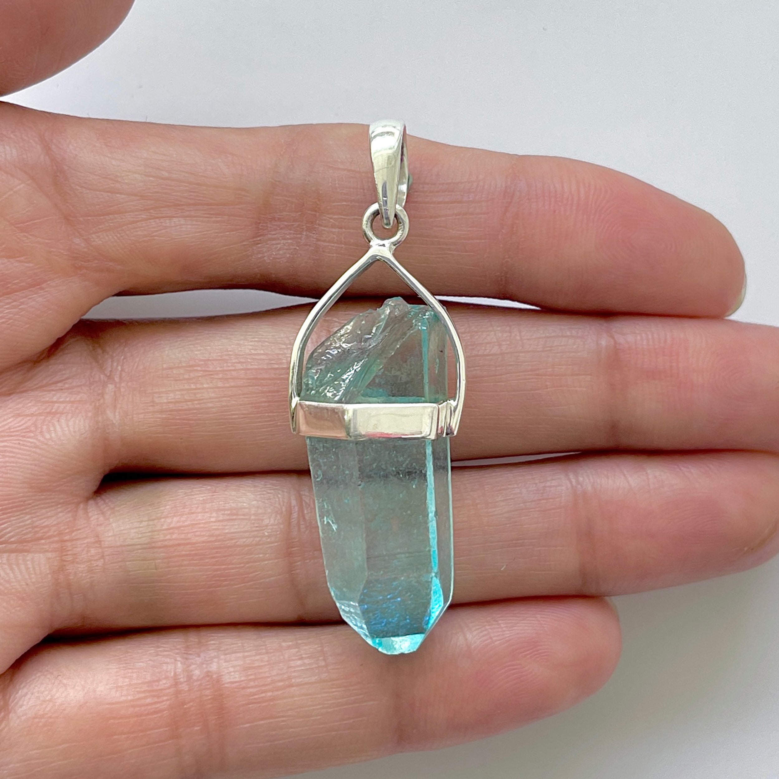 Aqua Aura Pendant-(AQA-1-18)