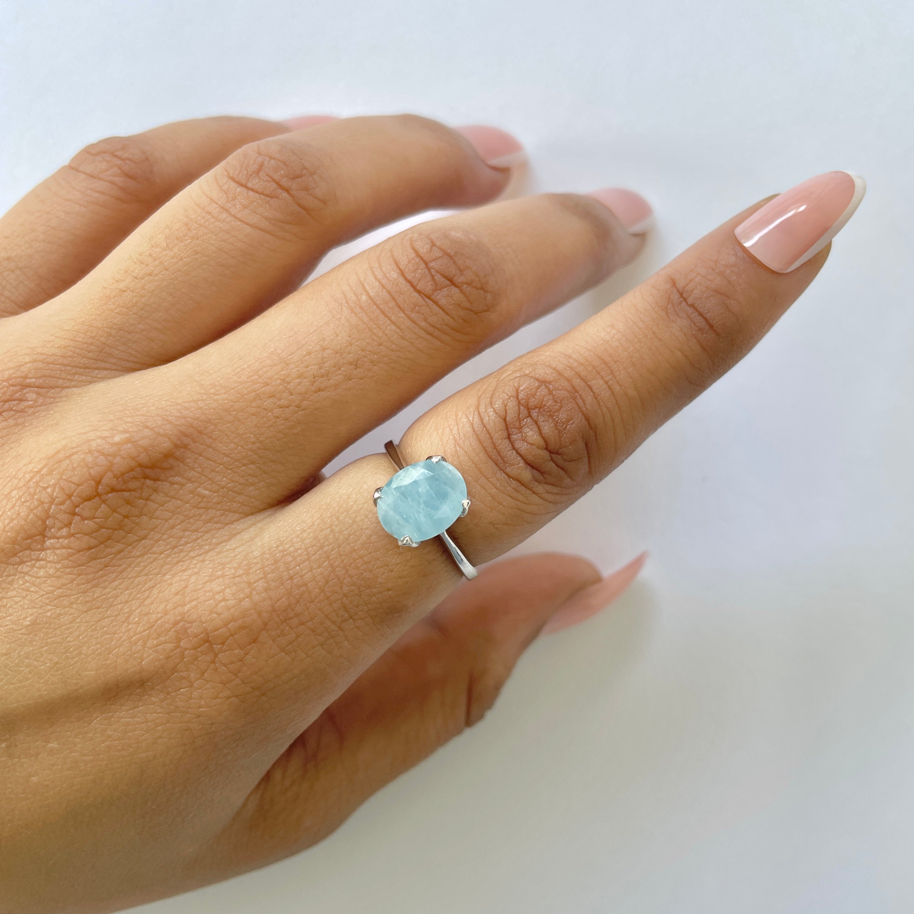 Aquamarine Ring-(AQM-RDR-2092.)