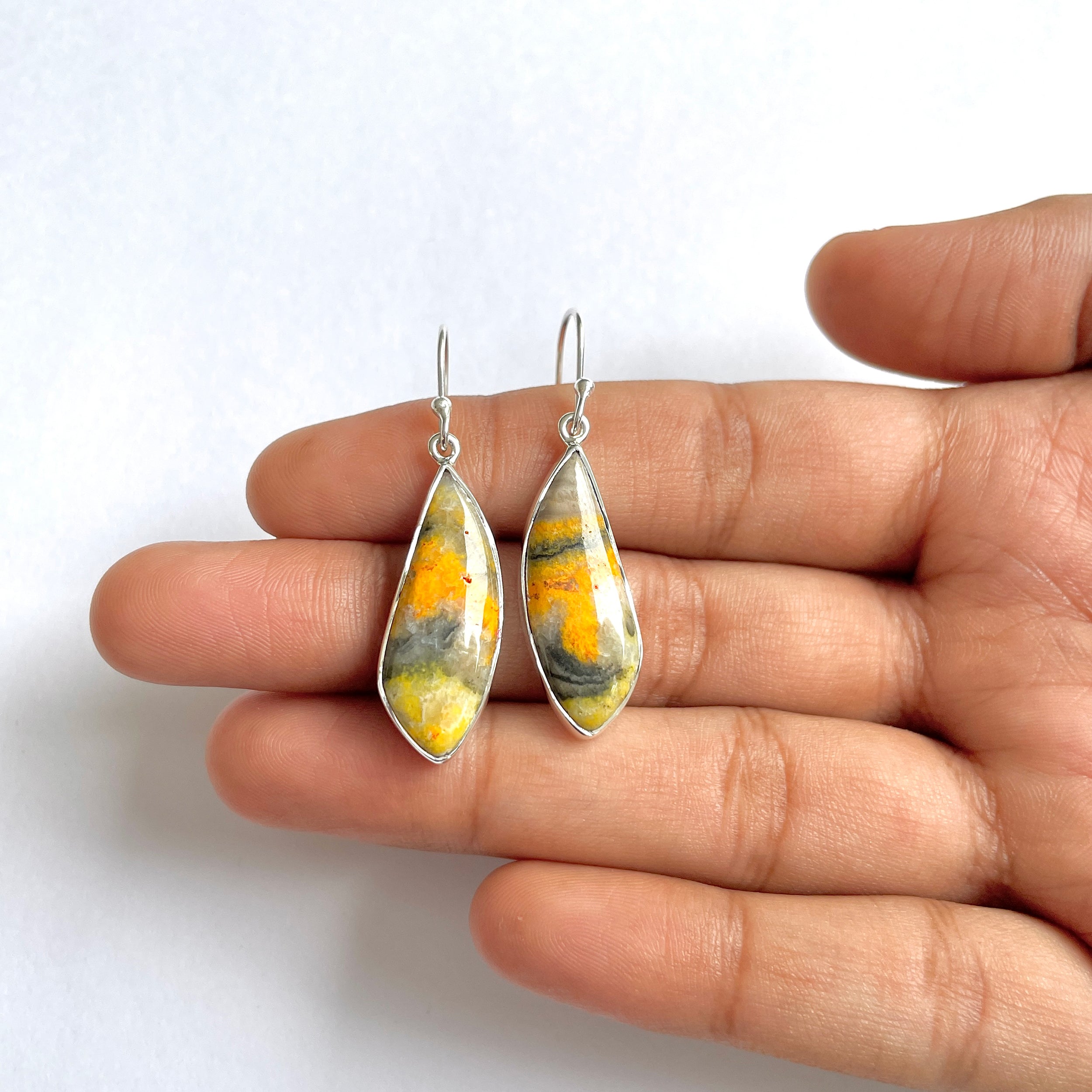 Bumble bee Jasper Earring-(BBJ-3-1)