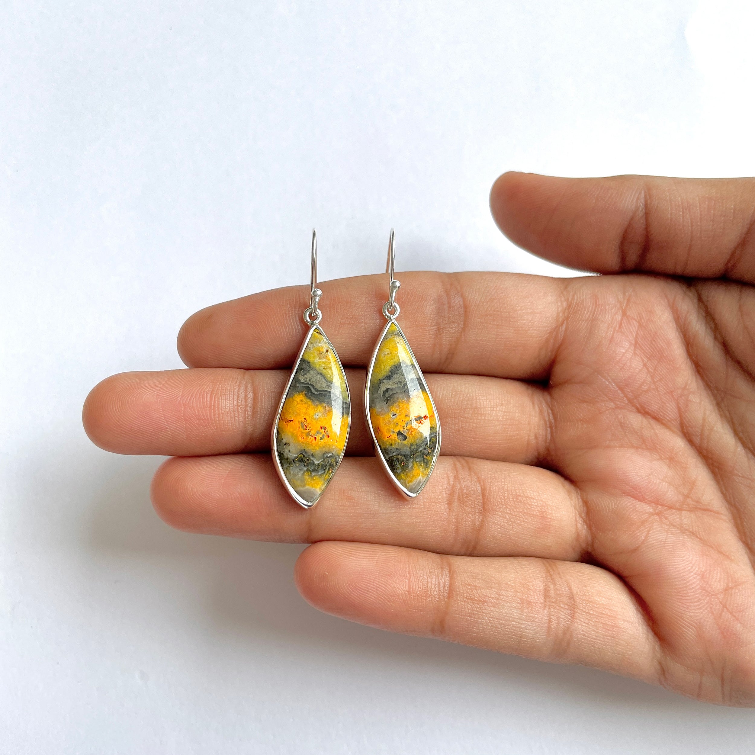 Bumble bee Jasper Earring-(BBJ-3-10)