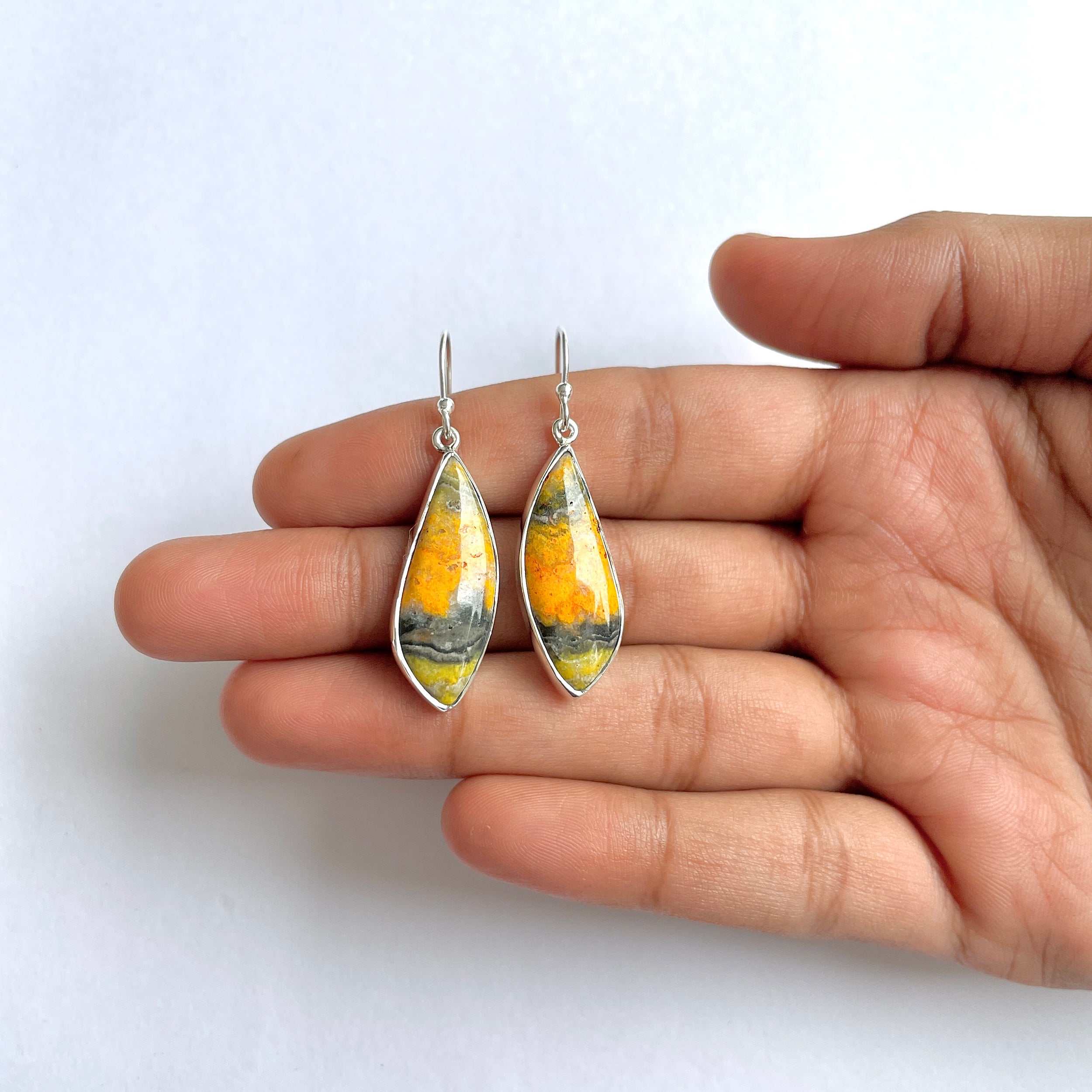 Bumble bee Jasper Earring-(BBJ-3-12)