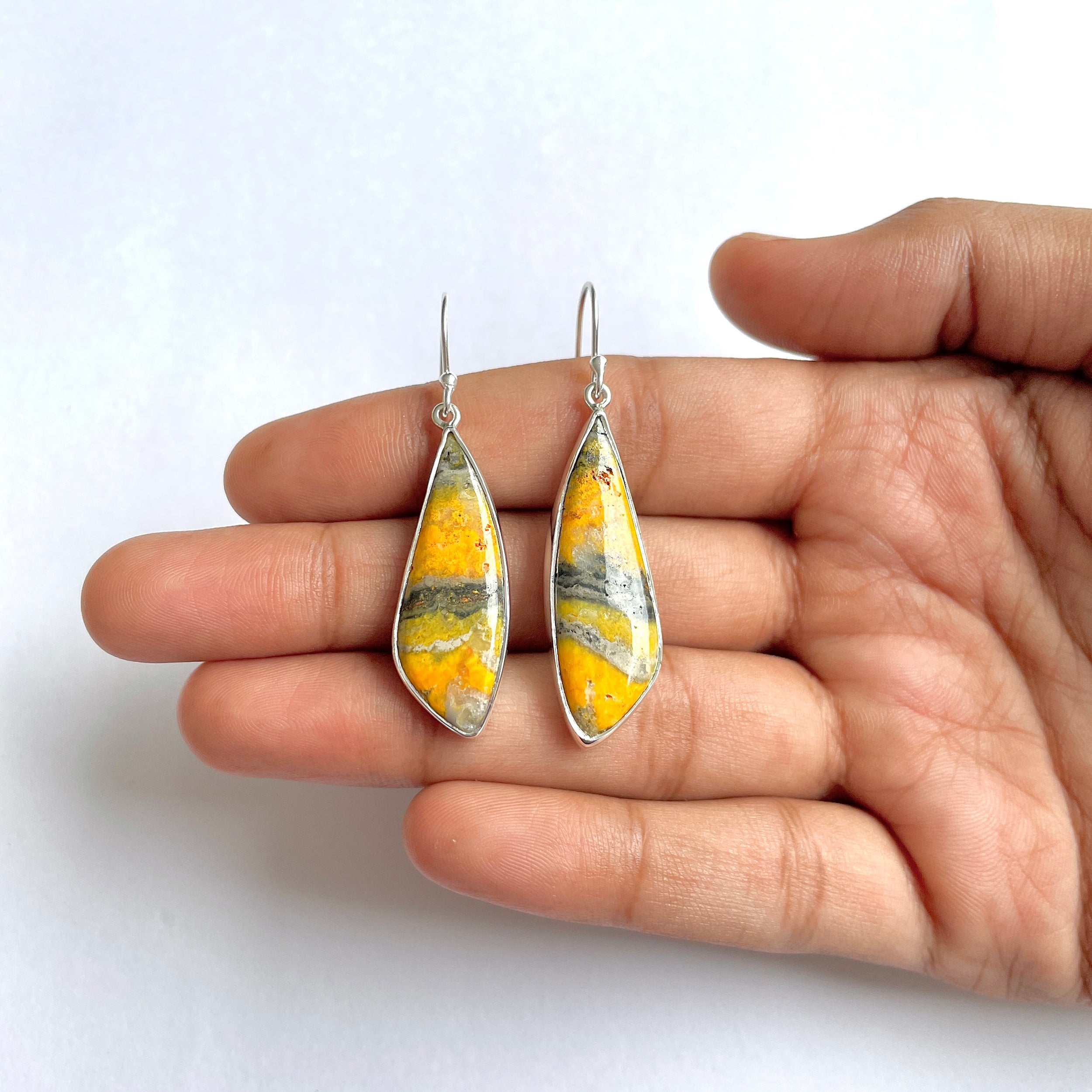 Bumble bee Jasper Earring-(BBJ-3-17)