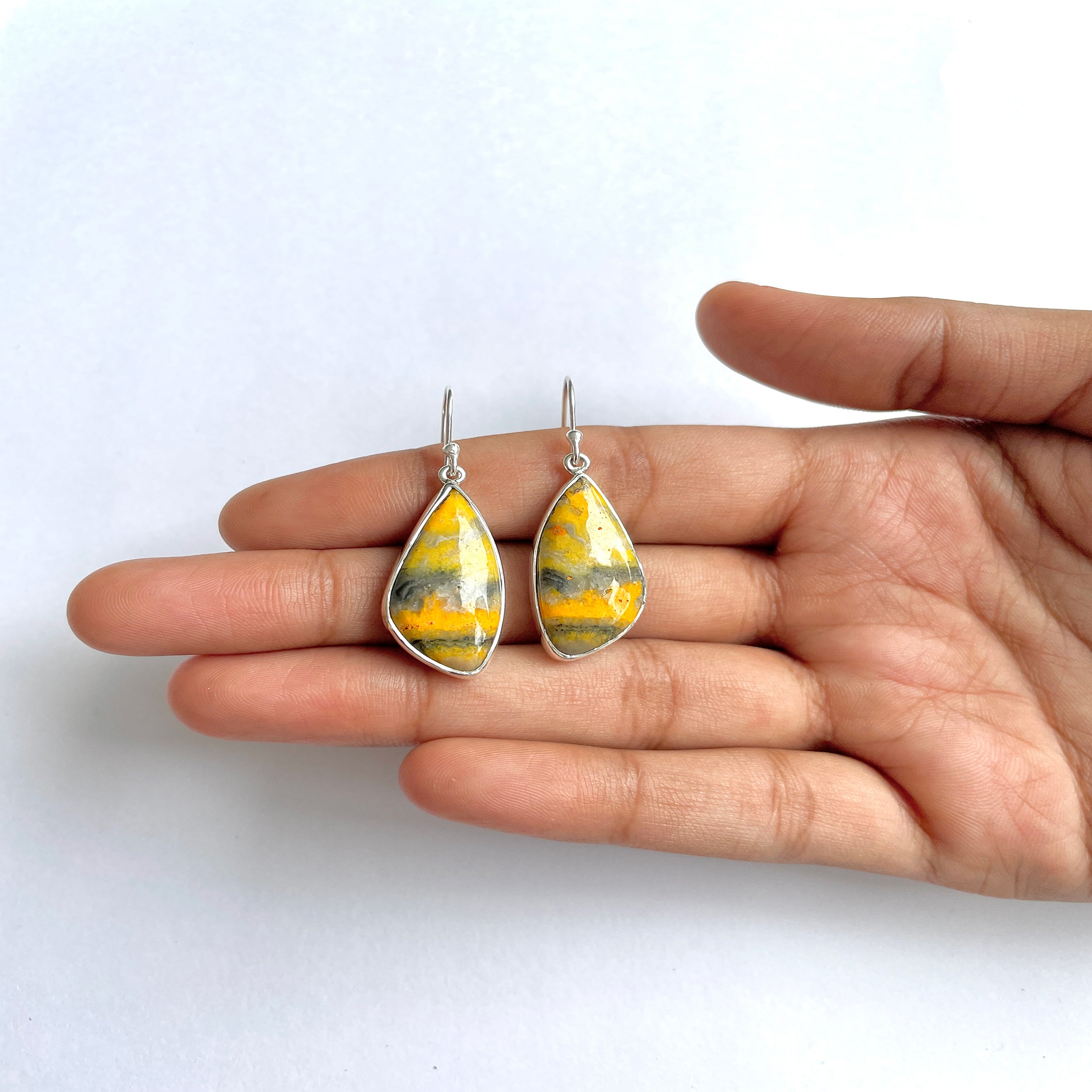 Bumble bee Jasper Earring-(BBJ-3-18)