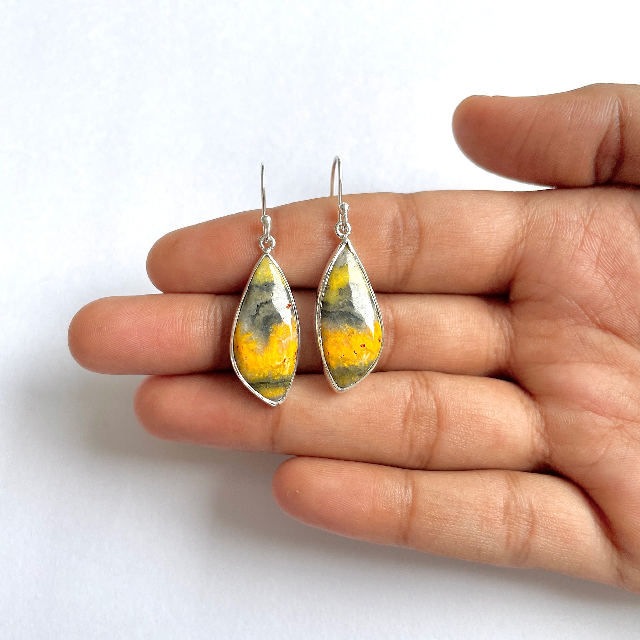 Bumble bee Jasper Earring-(BBJ-3-2)