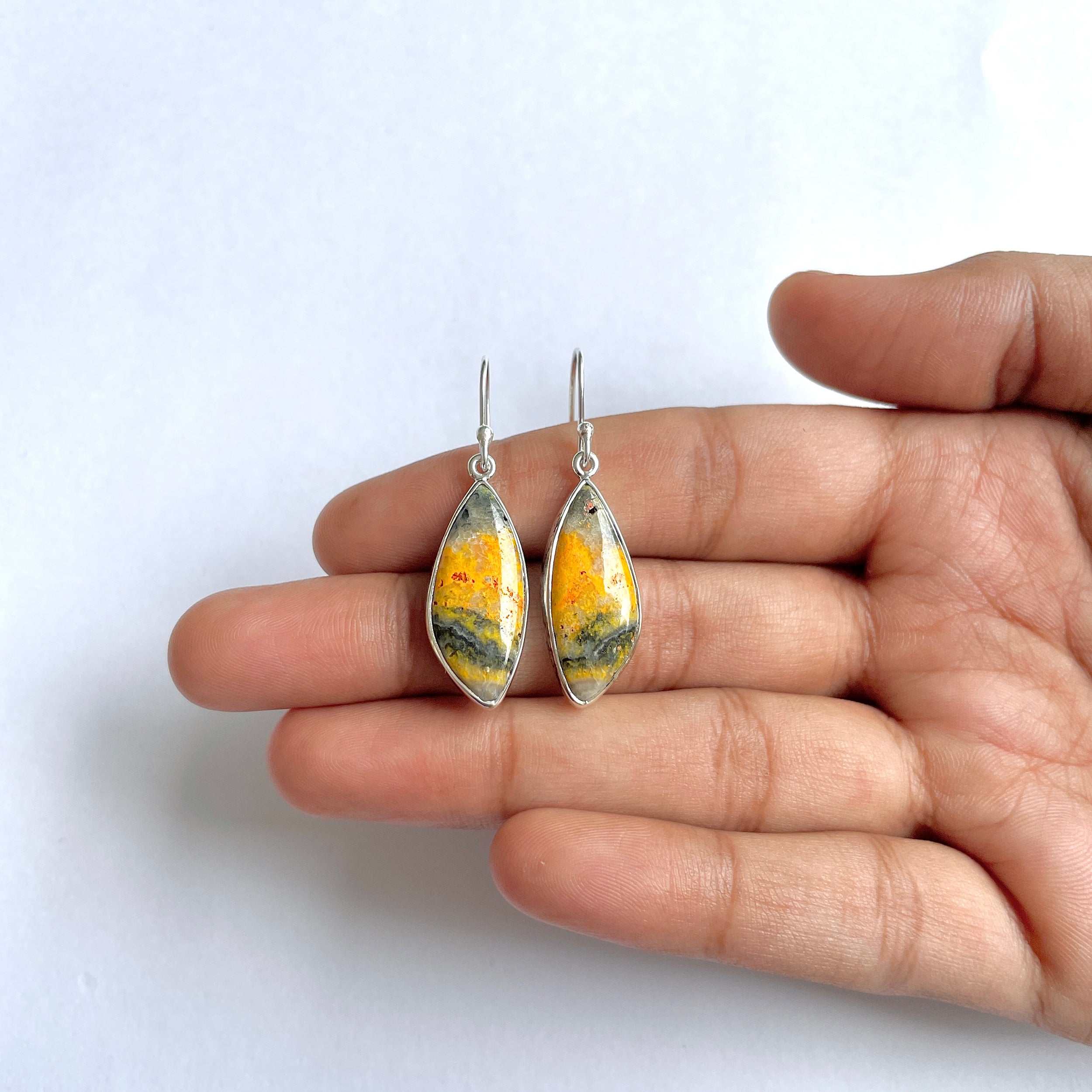 Bumble bee Jasper Earring-(BBJ-3-21)