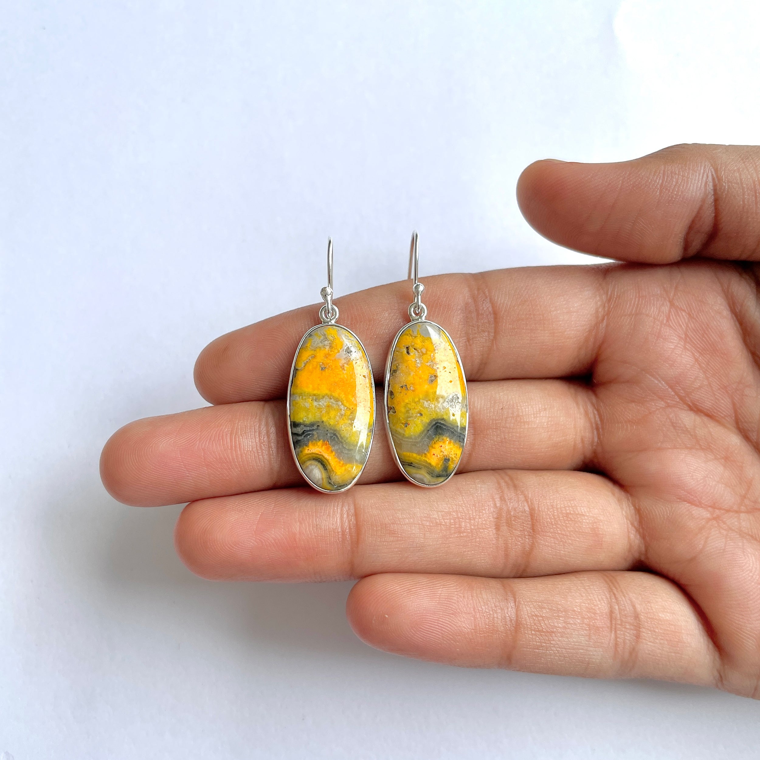 Bumble bee Jasper Earring-(BBJ-3-22)