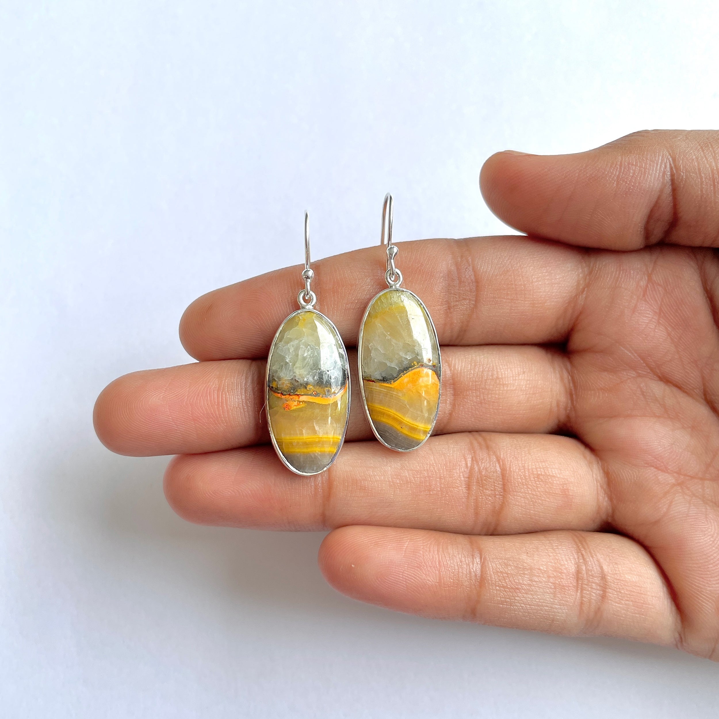 Bumble bee Jasper Earring-(BBJ-3-31)