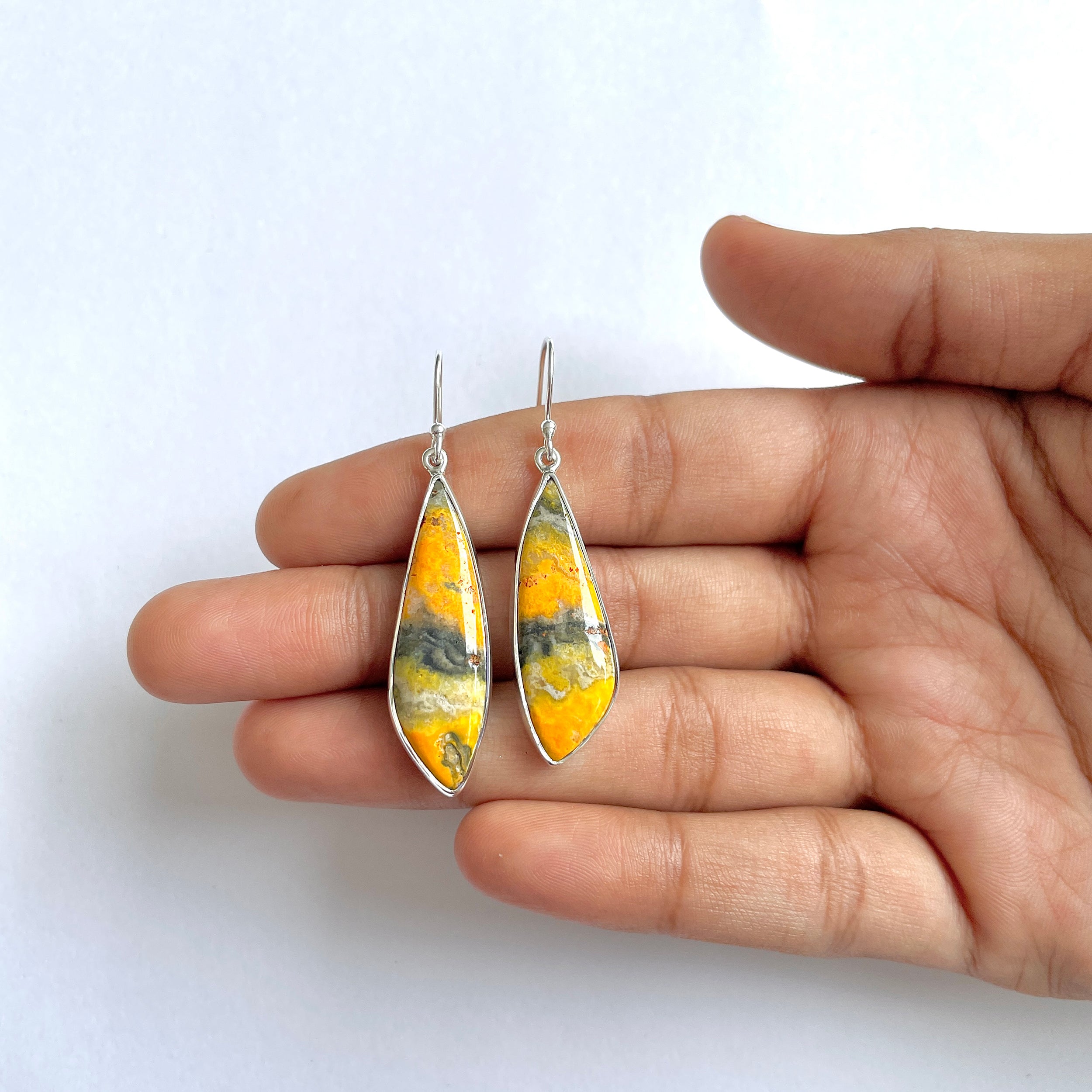 Bumble bee Jasper Earring-(BBJ-3-35)