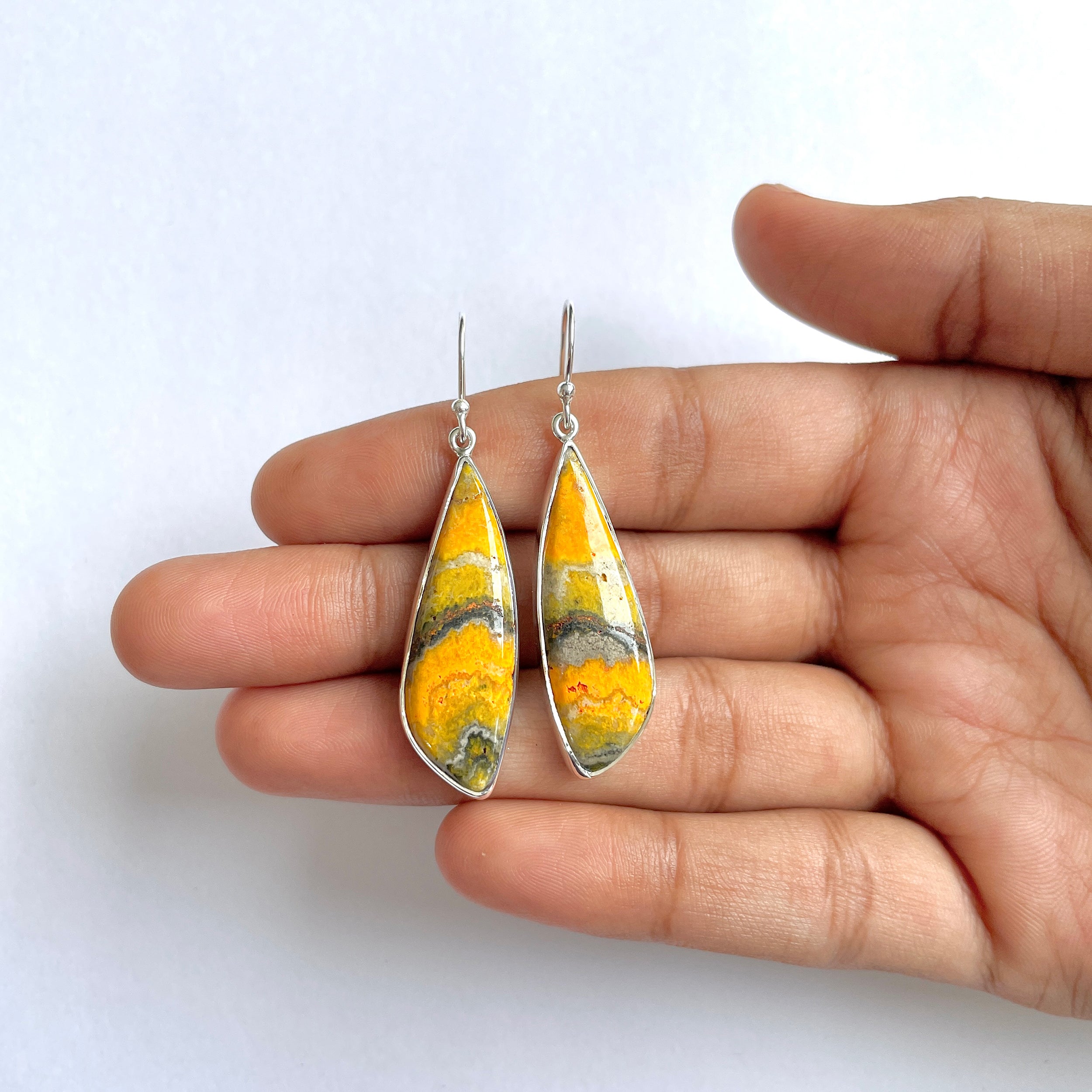 Bumble bee Jasper Earring-(BBJ-3-36)