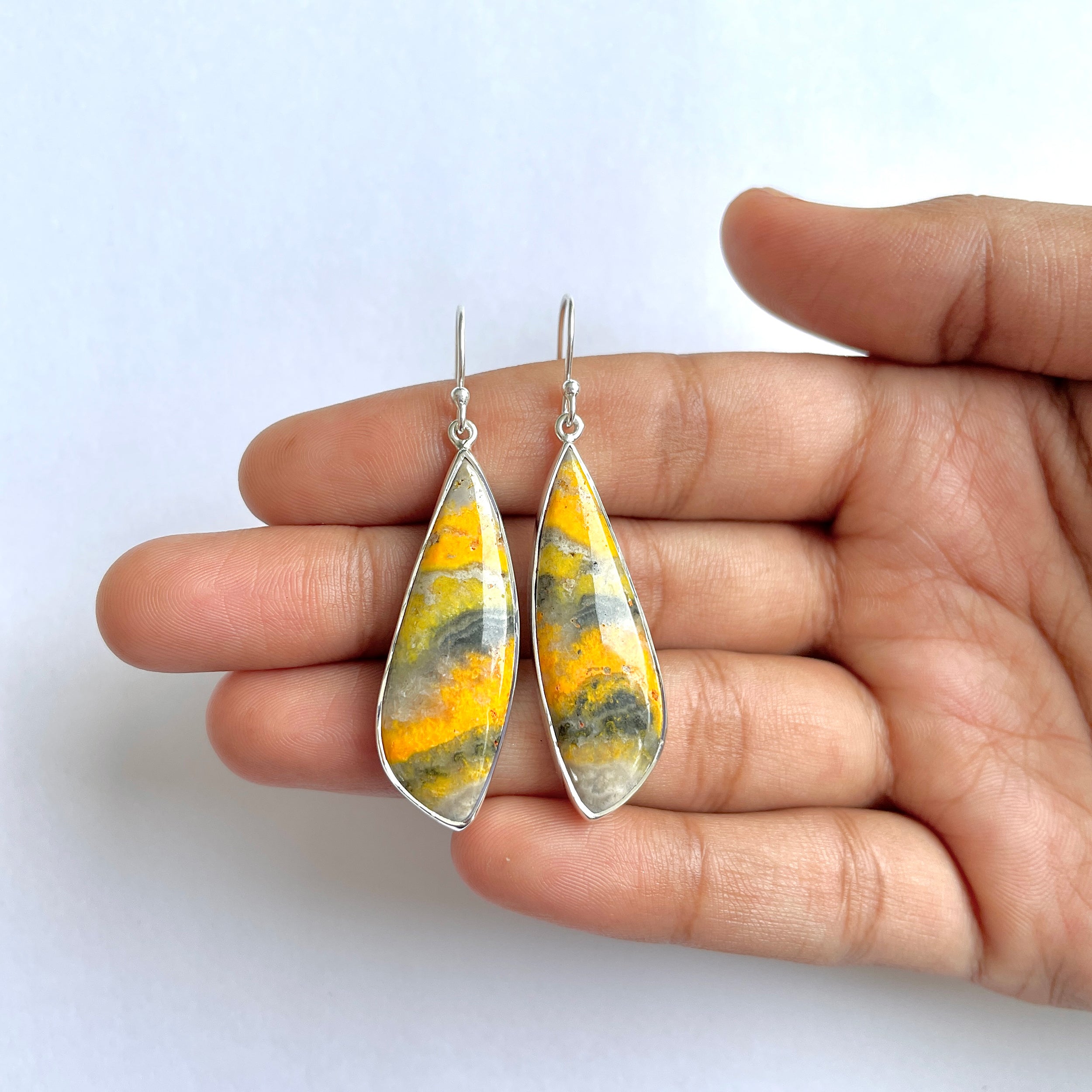 Bumble bee Jasper Earring-(BBJ-3-38)