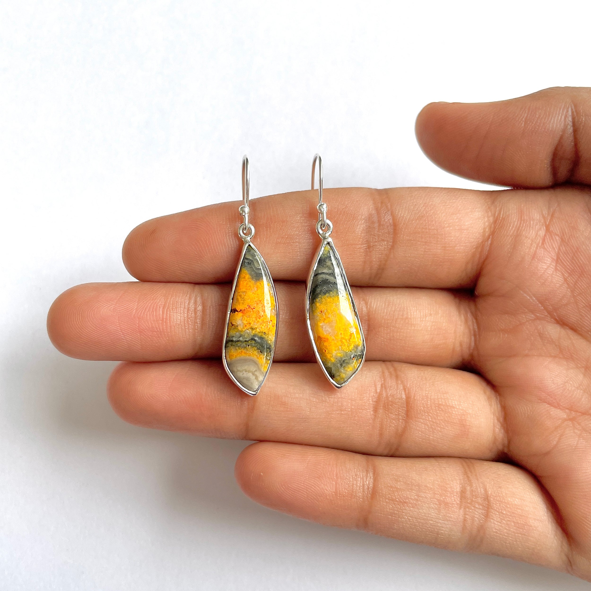 Bumble bee Jasper Earring-(BBJ-3-4)