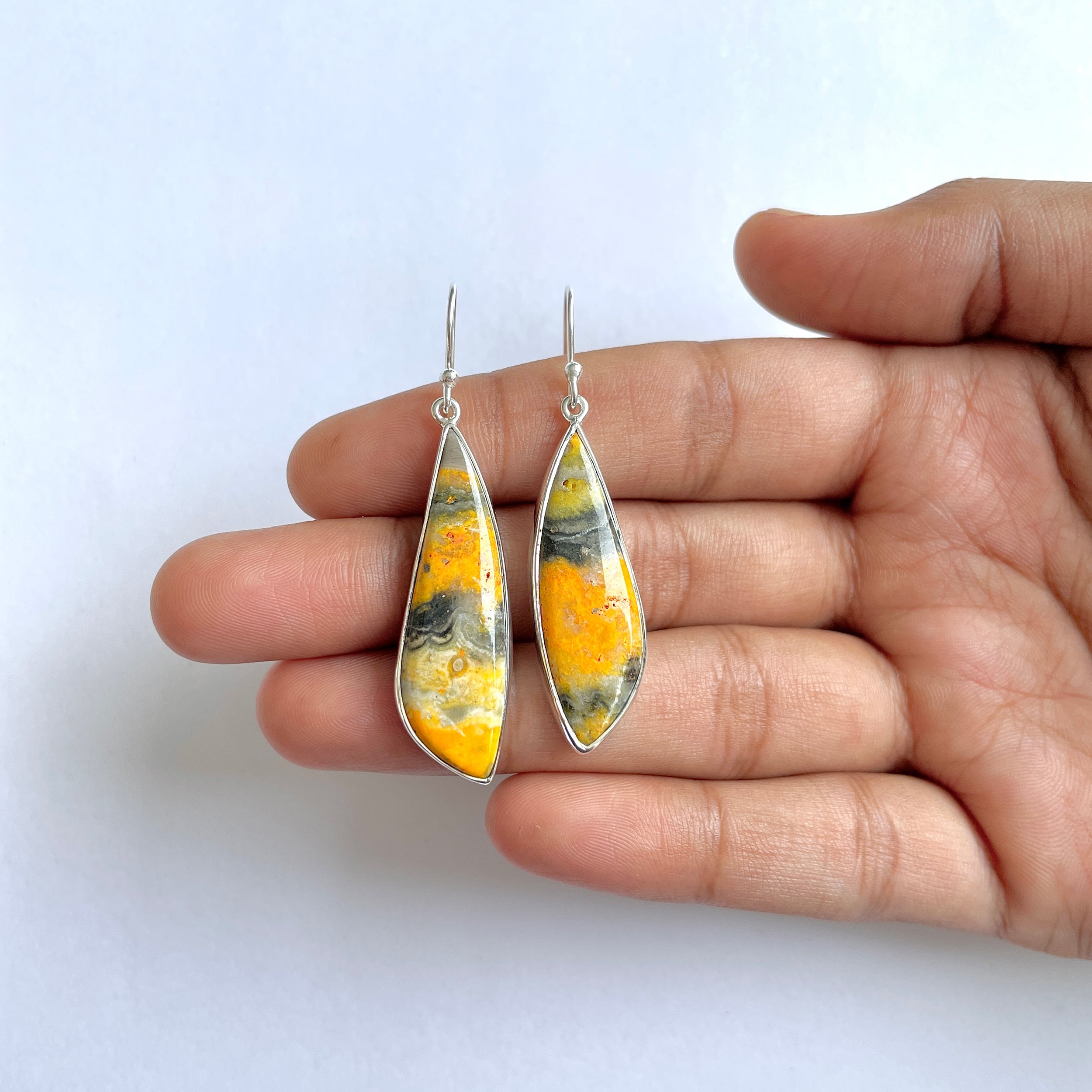 Bumble bee Jasper Earring-(BBJ-3-44)