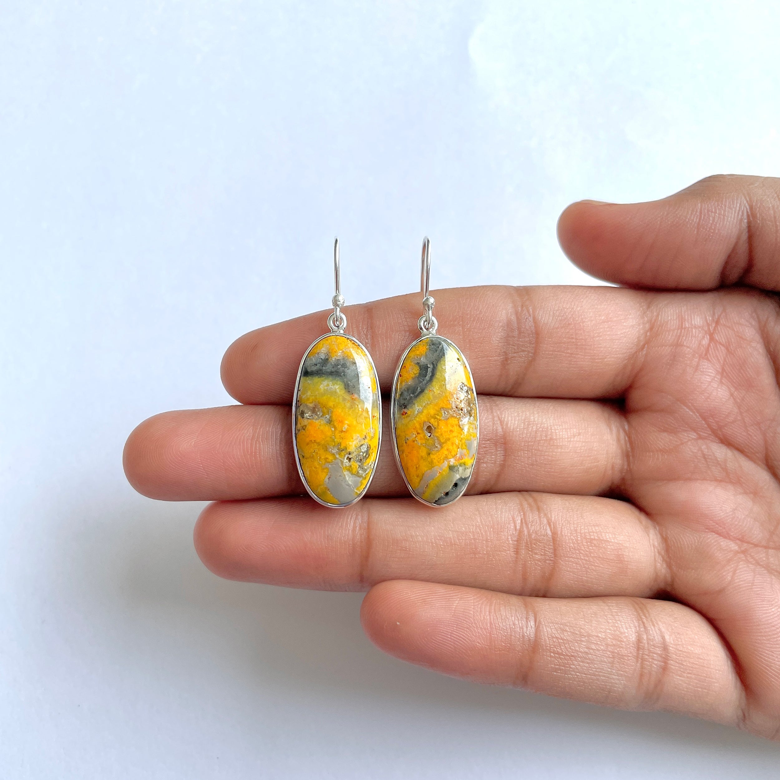 Bumble bee Jasper Earring-(BBJ-3-46)