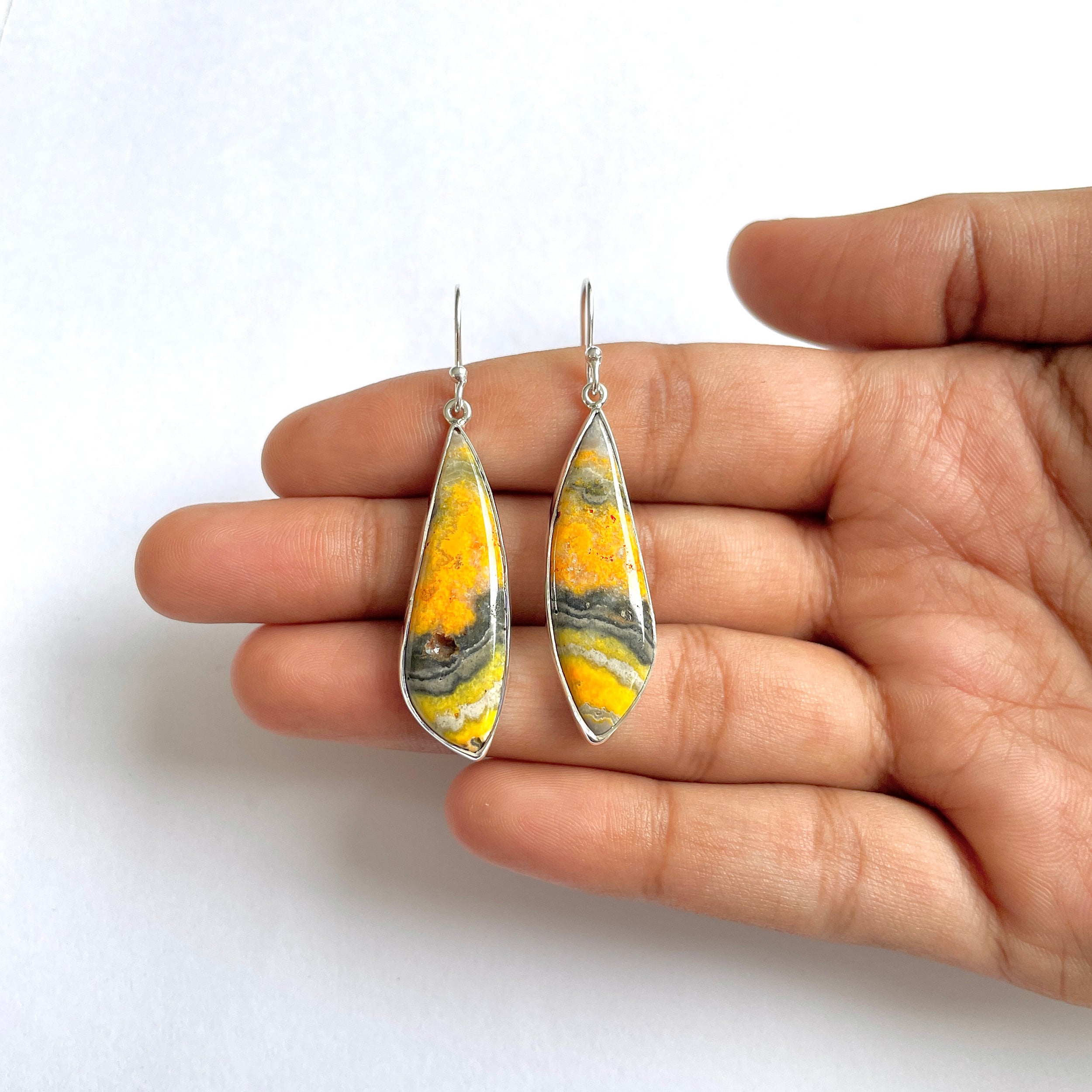 Bumble bee Jasper Earring-(BBJ-3-5)