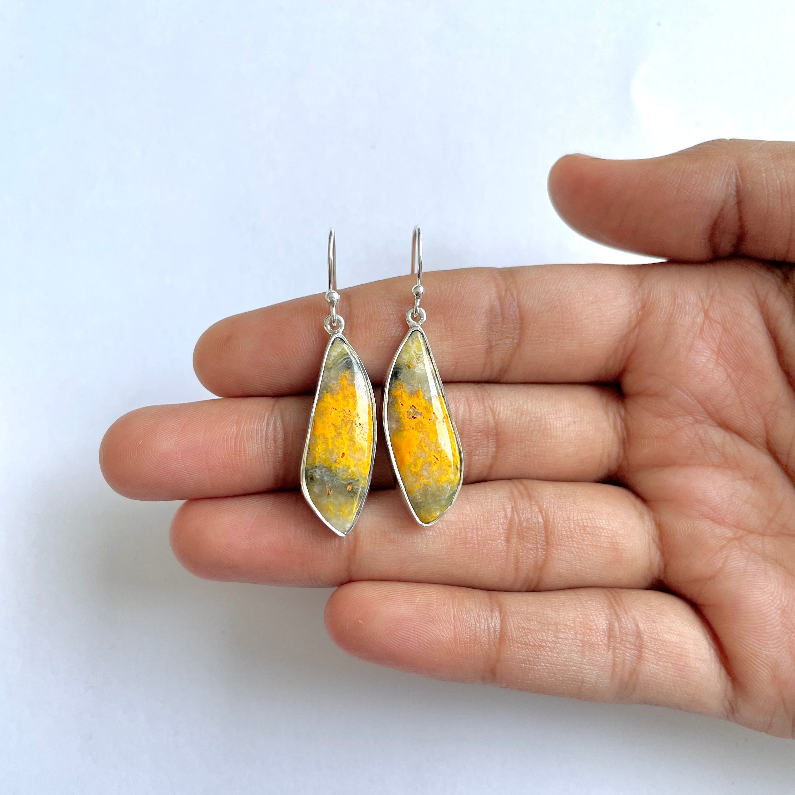 Bumble bee Jasper Earring-(BBJ-3-56)