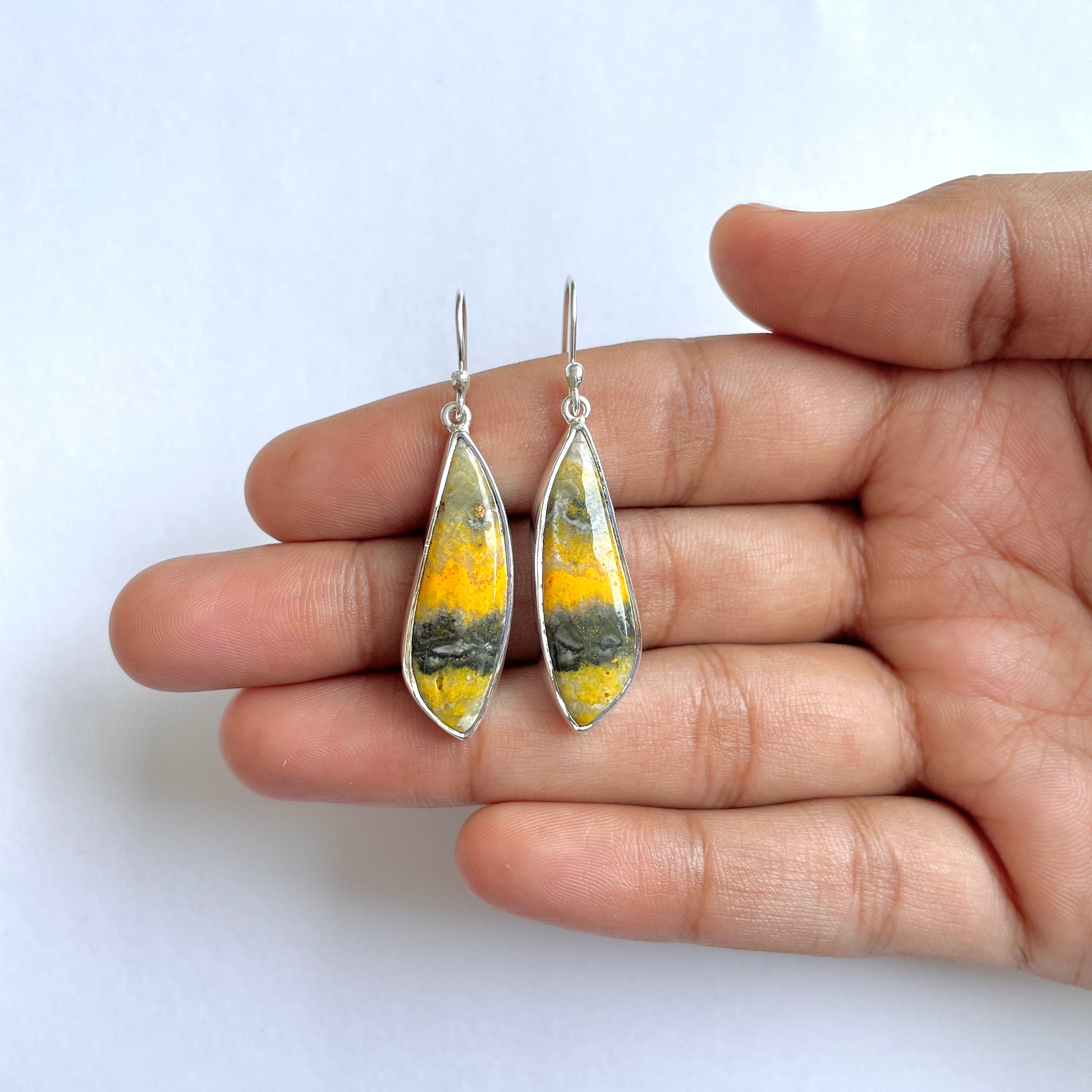 Bumble bee Jasper Earring-(BBJ-3-58)