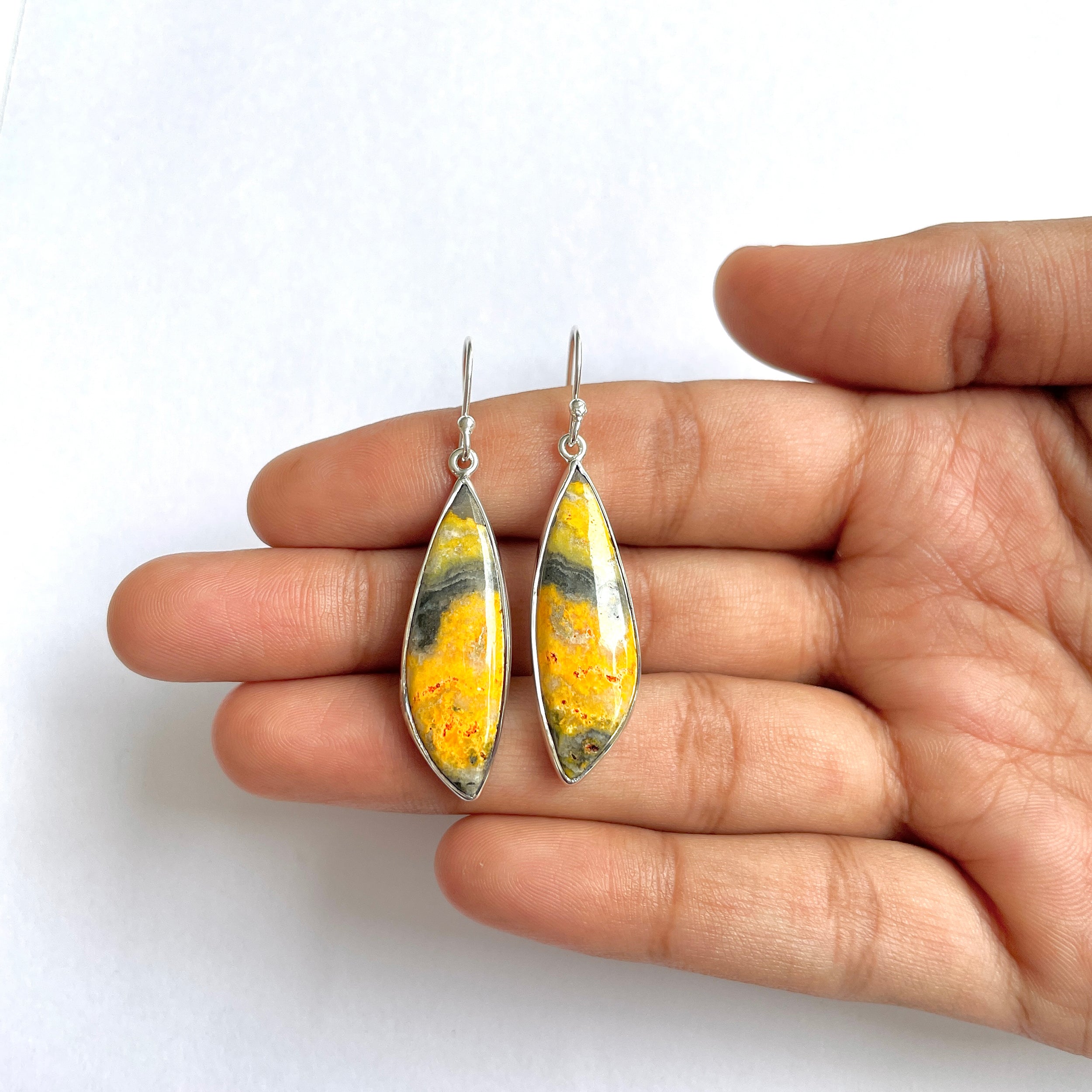 Bumble bee Jasper Earring-(BBJ-3-6)