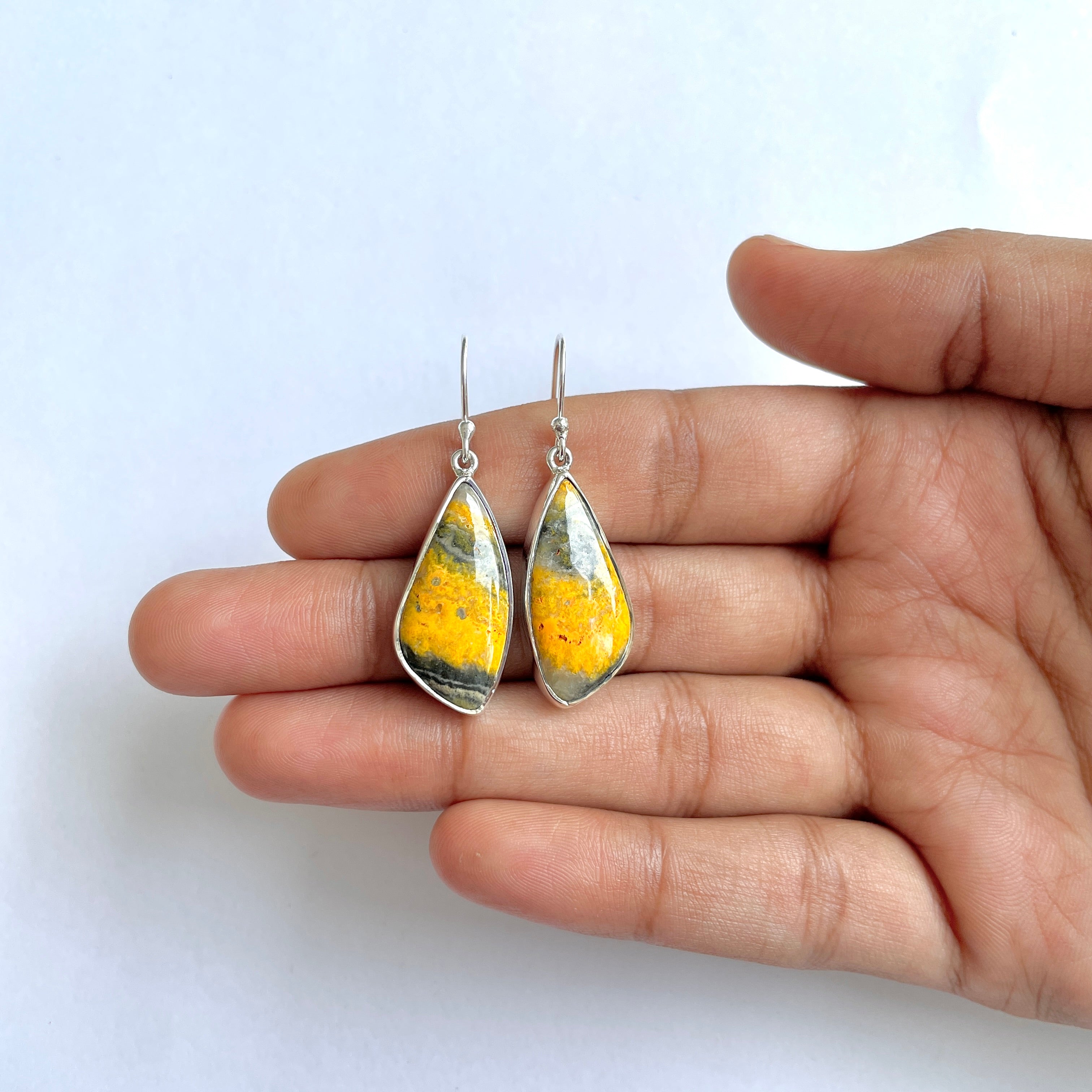 Bumble bee Jasper Earring-(BBJ-3-63)