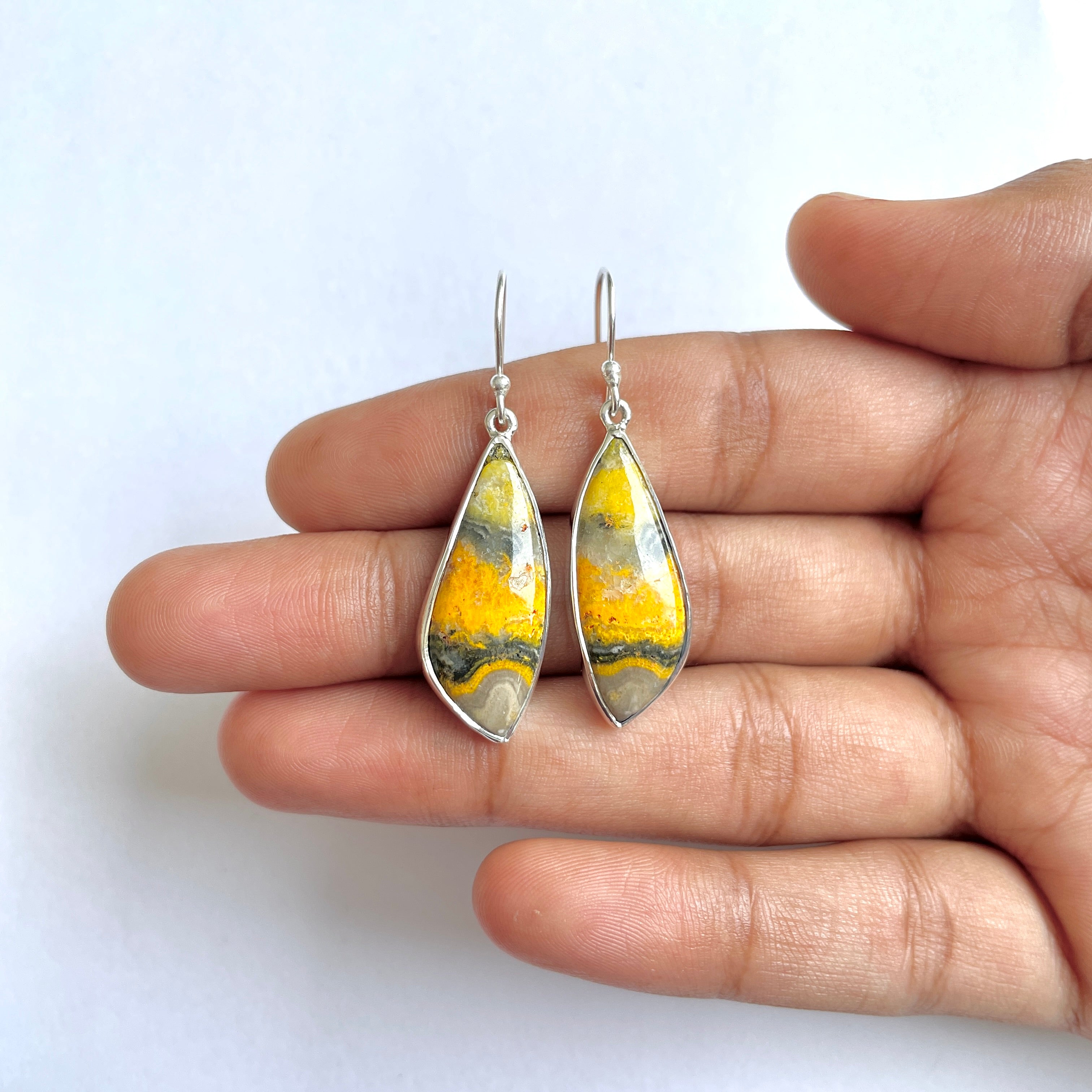 Bumble bee Jasper Earring-(BBJ-3-64)