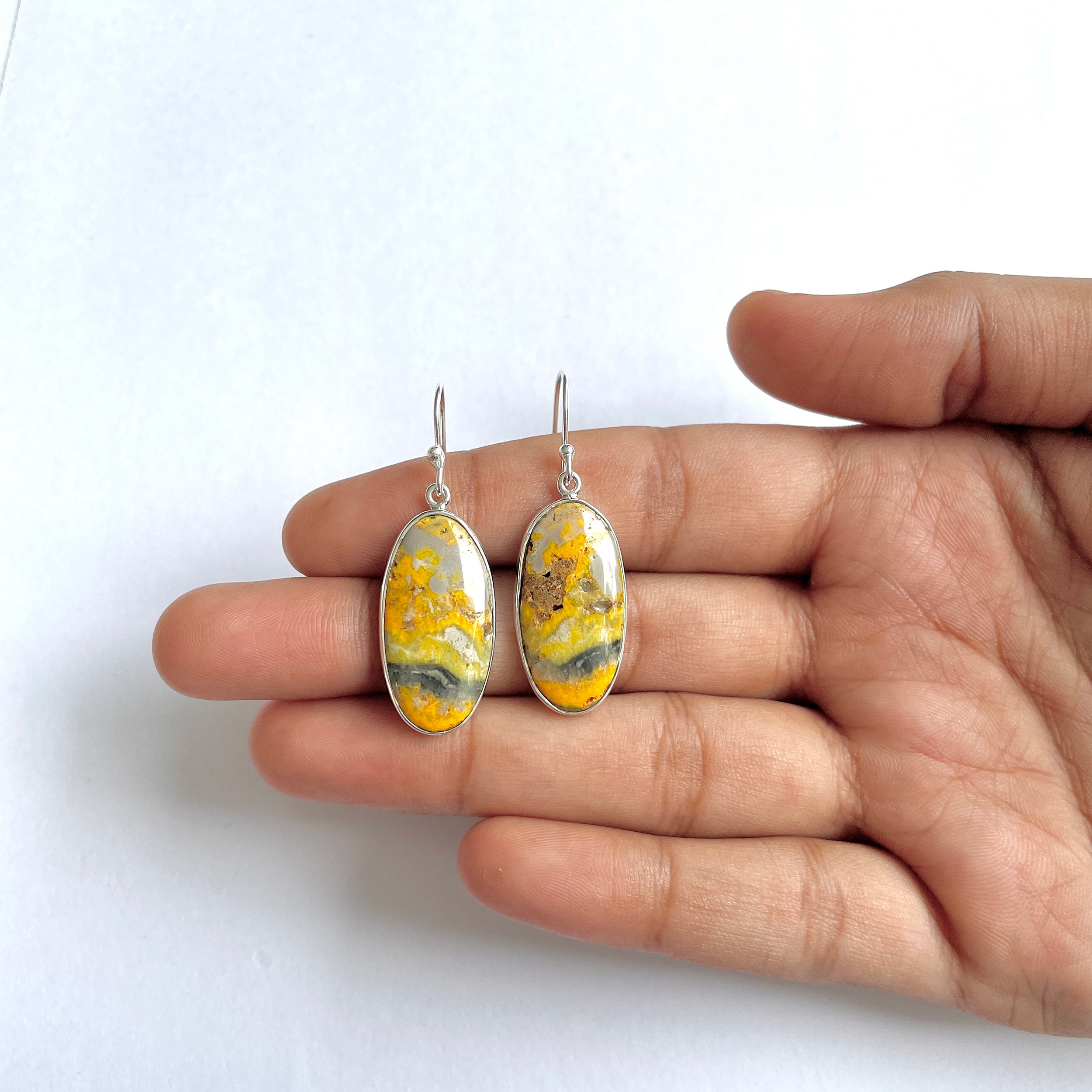 Bumble bee Jasper Earring-(BBJ-3-8)