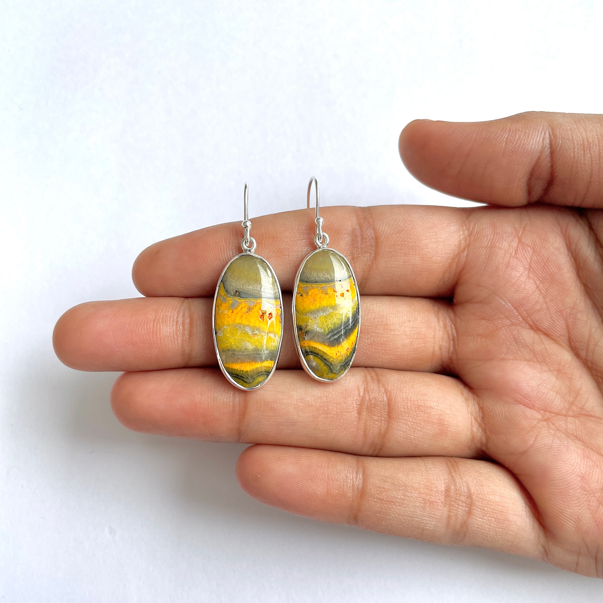 Bumble bee Jasper Earring-(BBJ-3-9)
