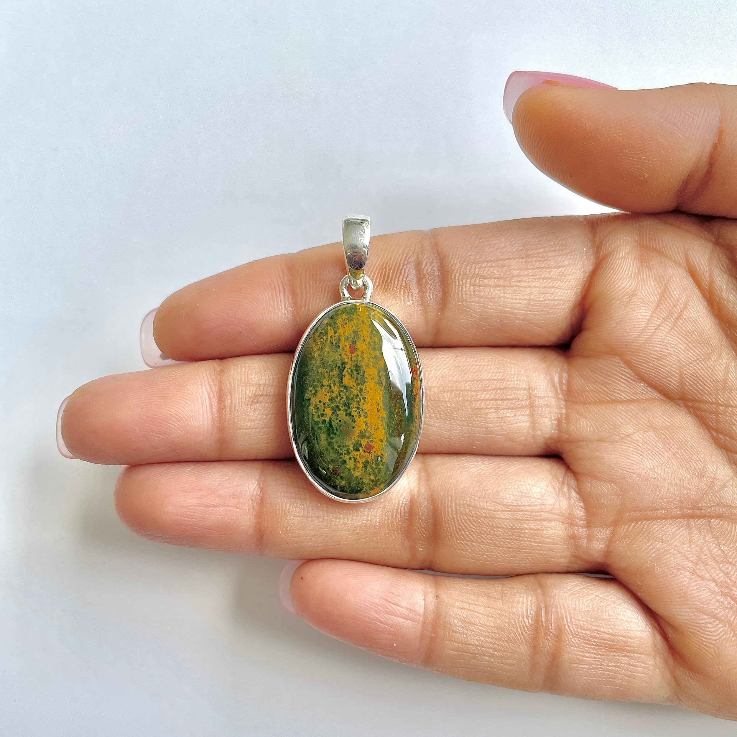 Blood stone Pendant-(BDS-1-46)