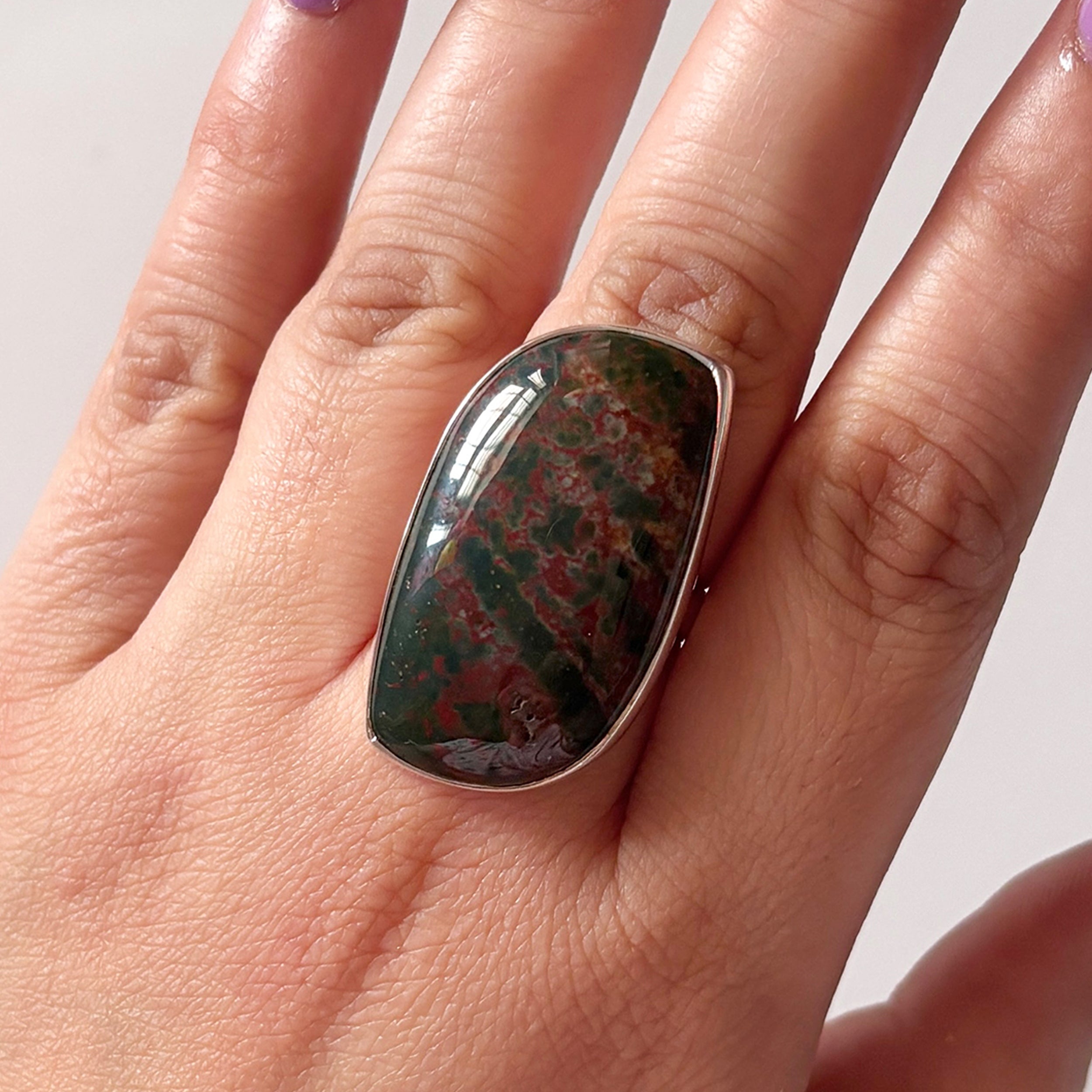 Blood Stone Ring-(BDS-2-10)