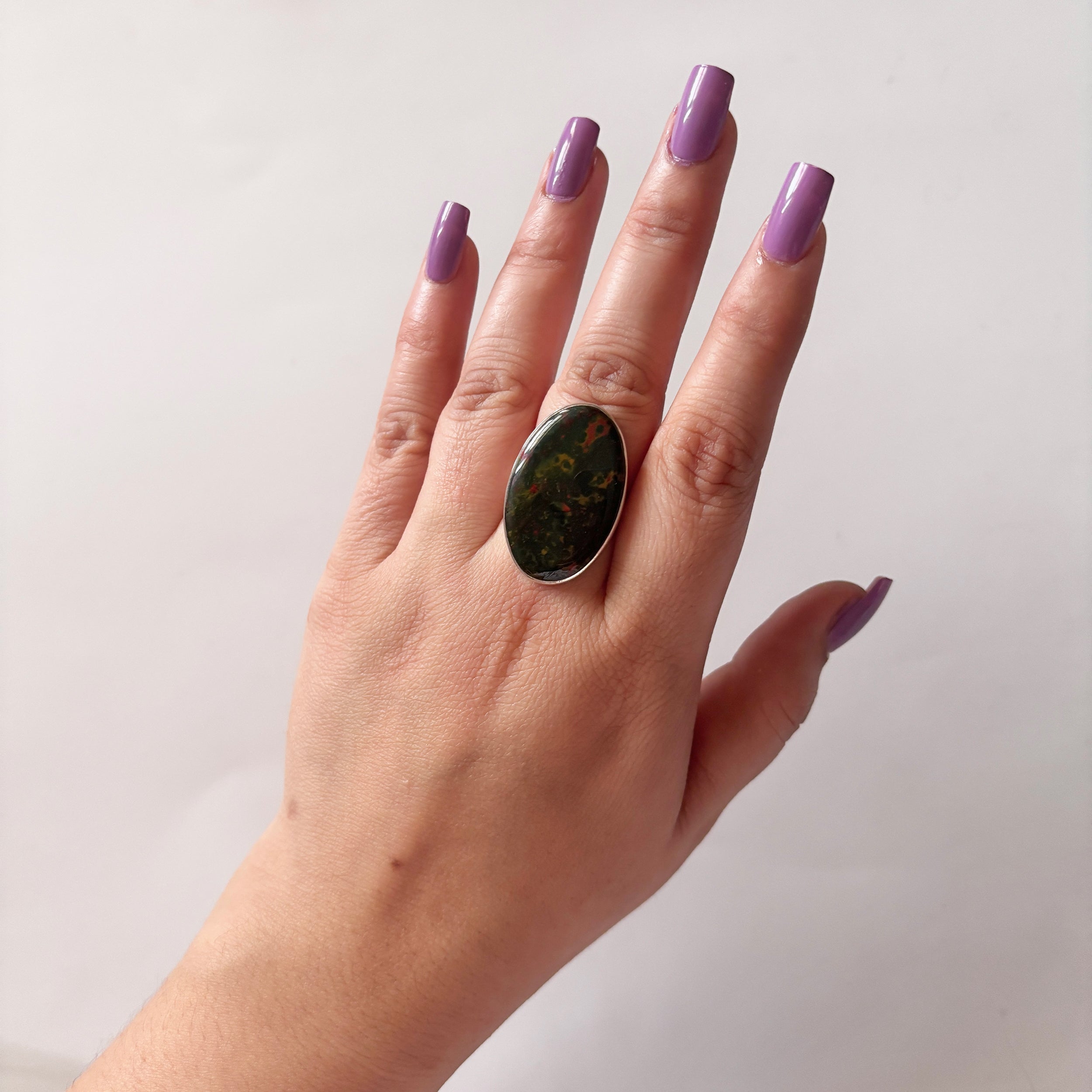 Blood Stone Ring-(BDS-2-18)