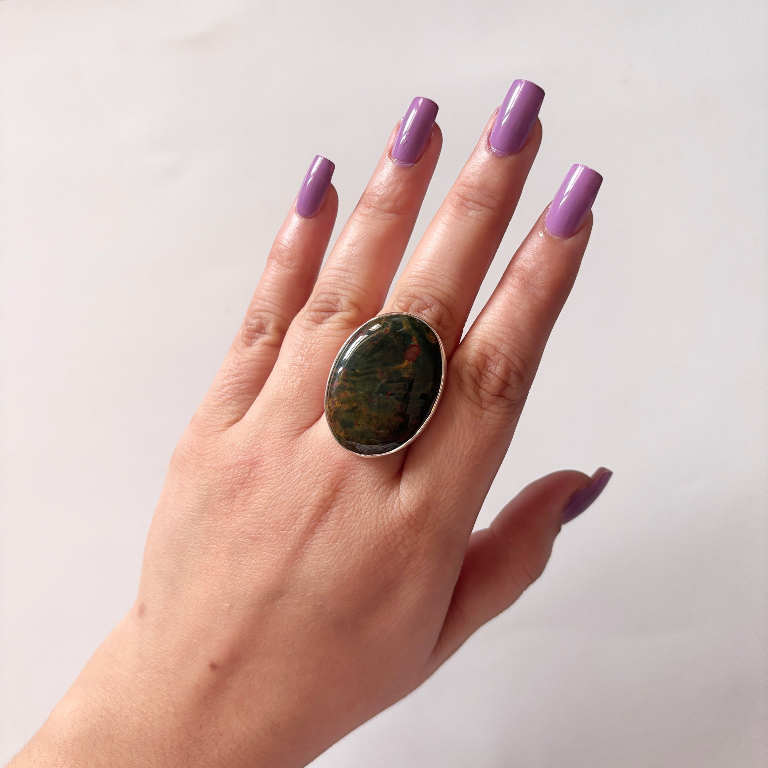 Blood Stone Ring-(BDS-2-19)