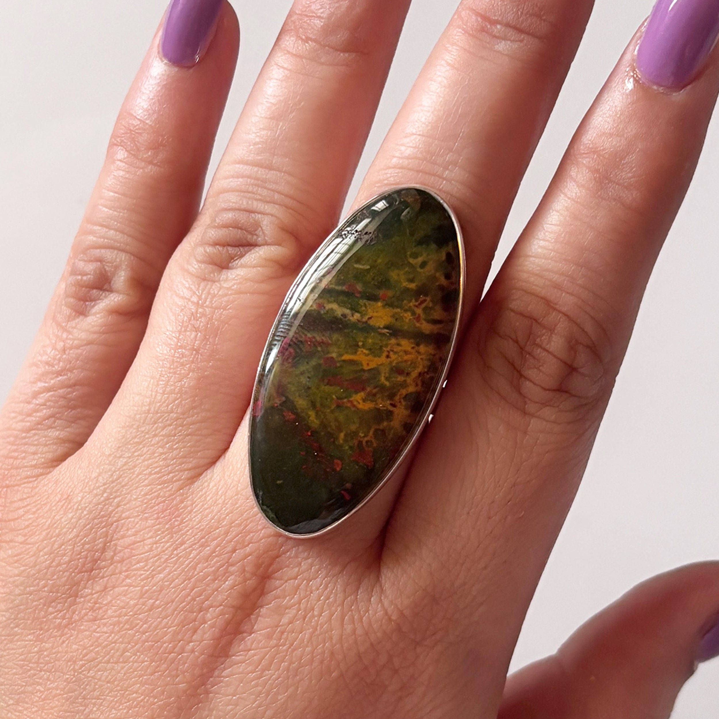 Blood Stone Ring-(BDS-2-21)