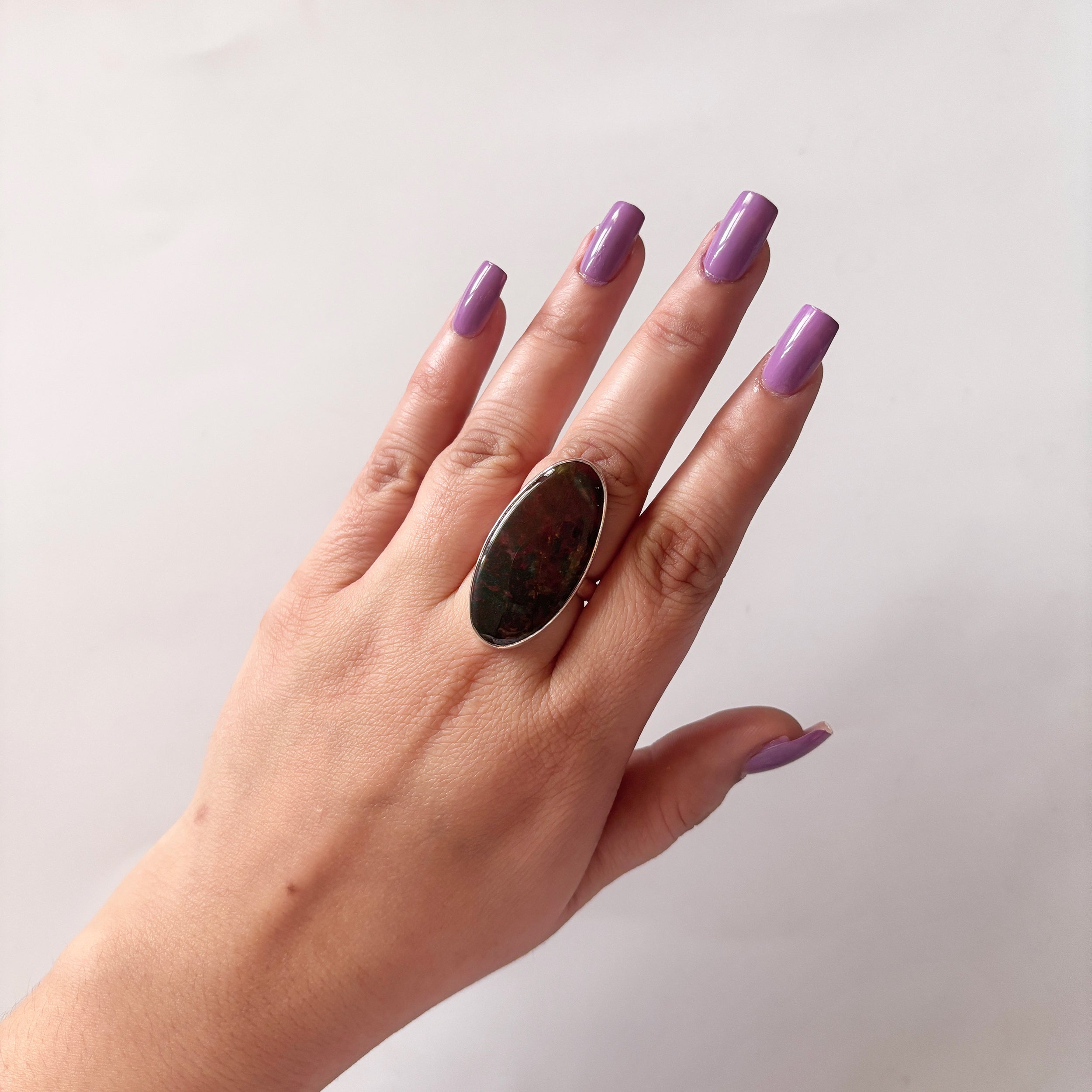 Blood Stone Ring-(BDS-2-28)