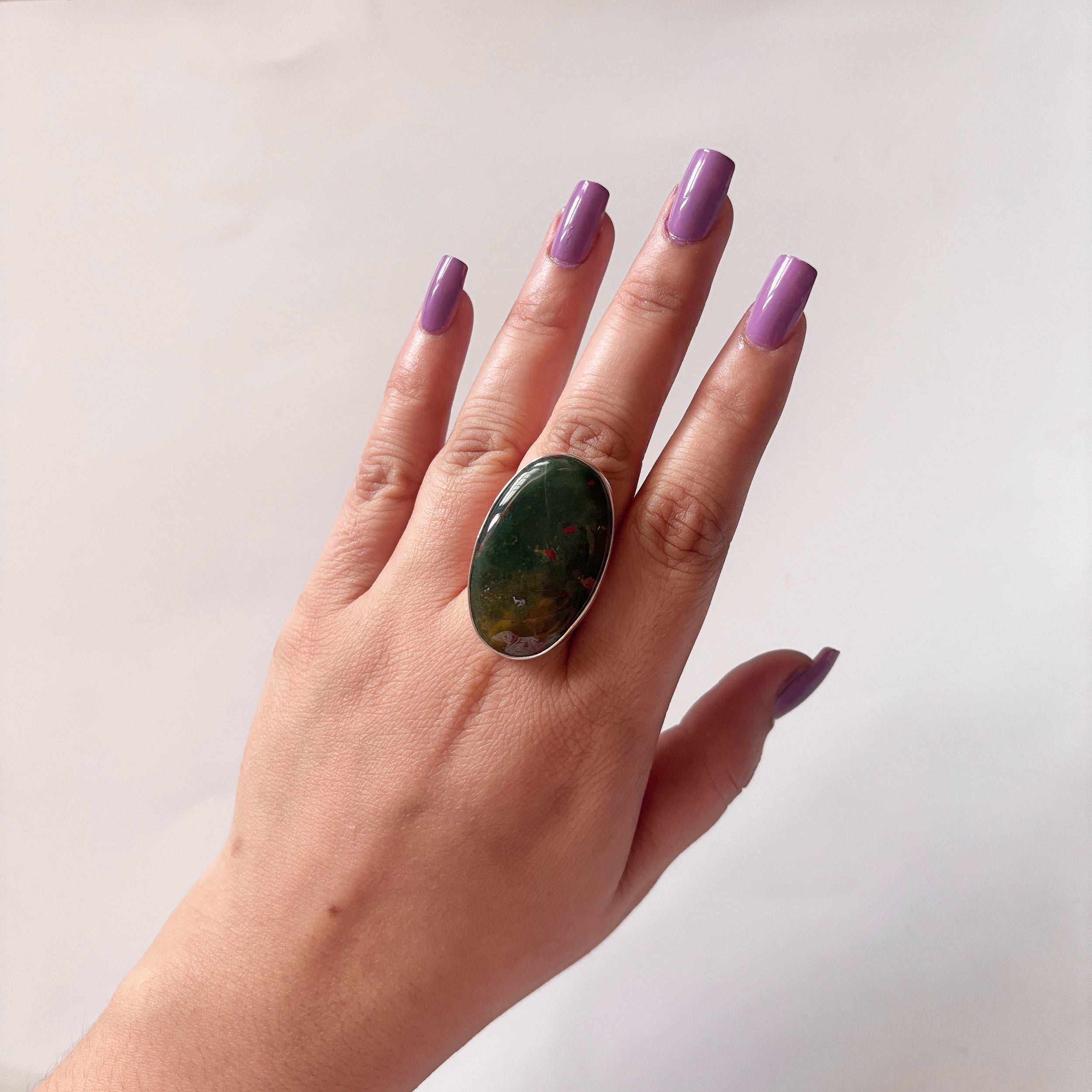 Blood Stone Ring-(BDS-2-30)