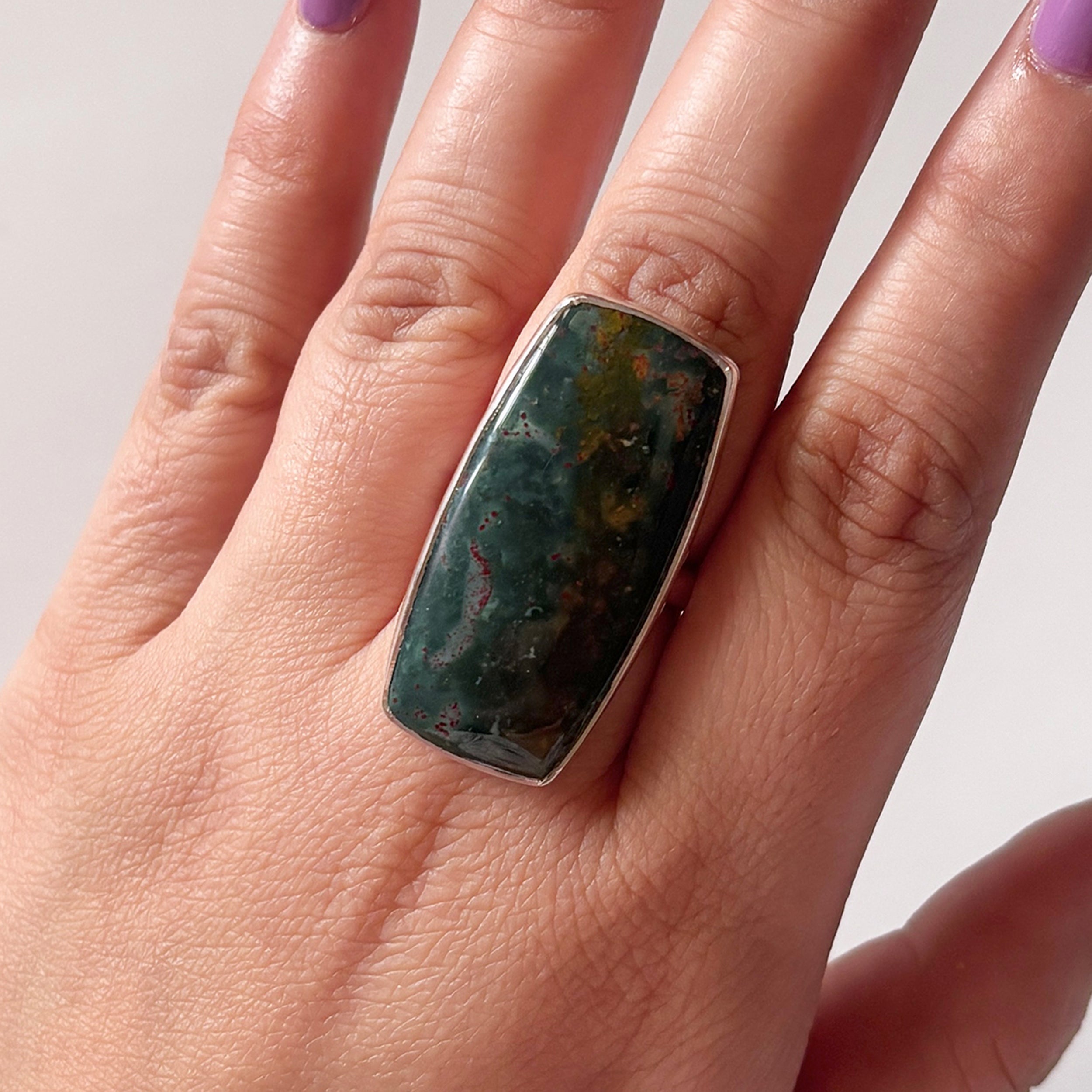 Blood Stone Ring-(BDS-2-31)