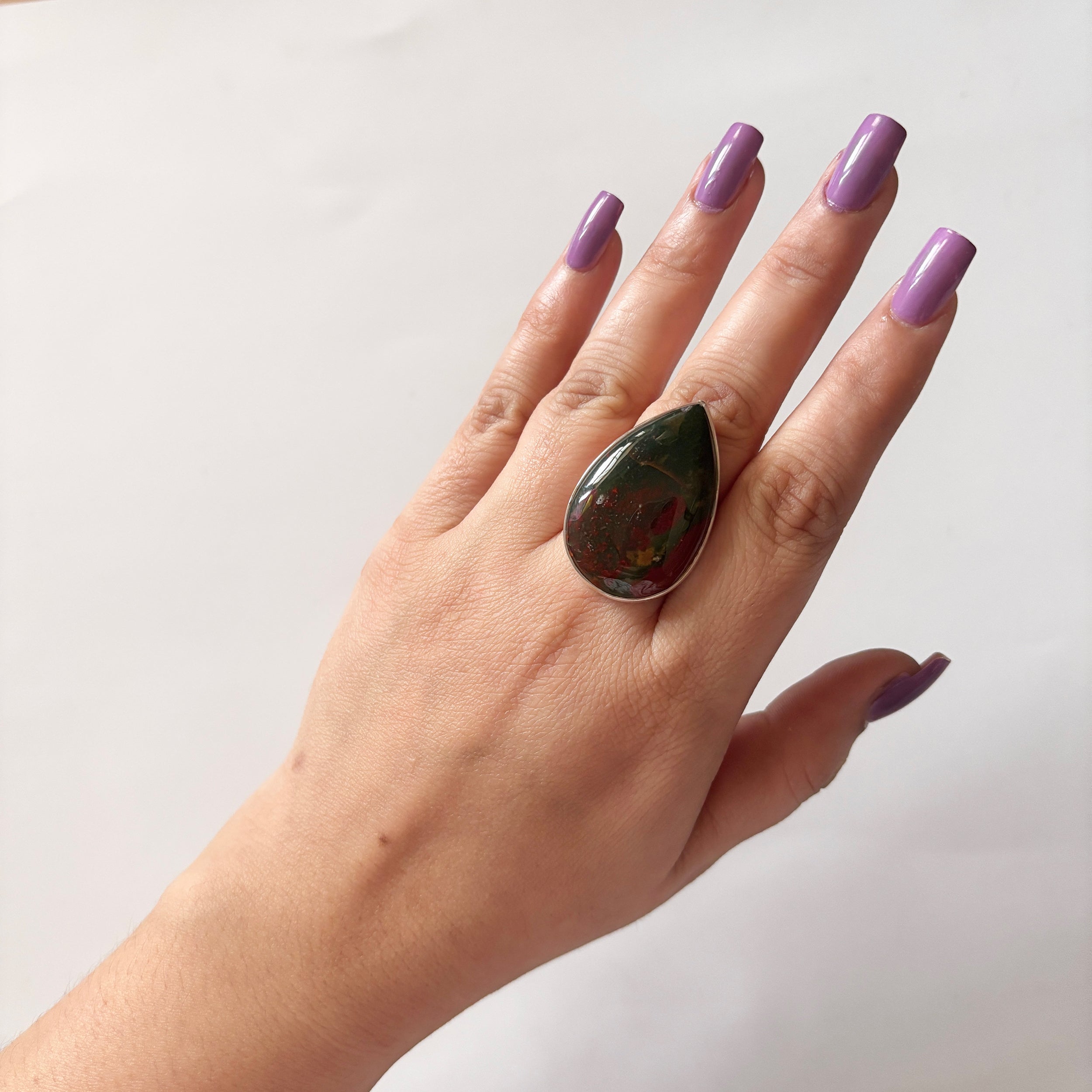 Blood Stone Ring-(BDS-2-32)