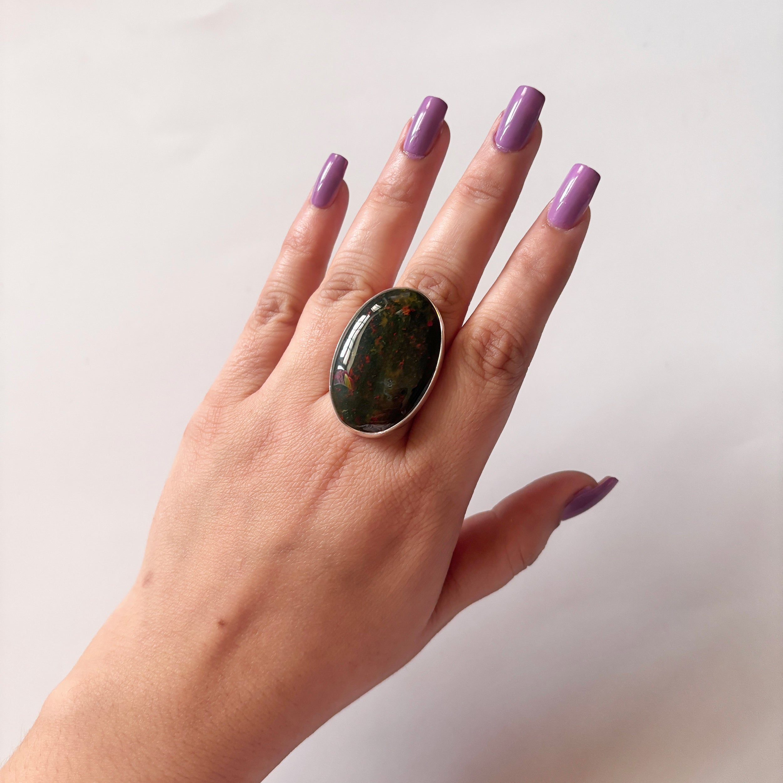 Blood Stone Ring-(BDS-2-37)
