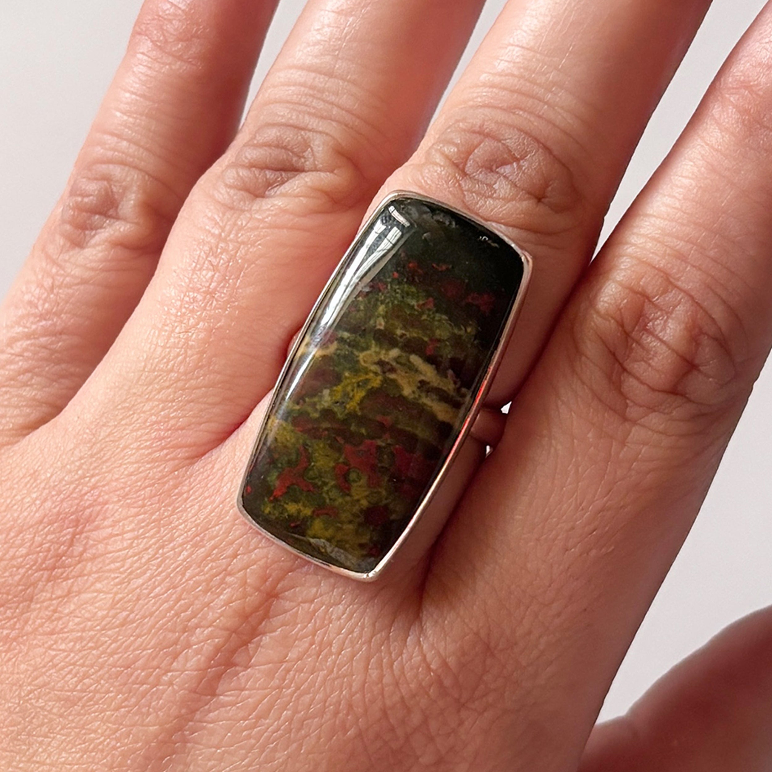 Blood Stone Ring-(BDS-2-6)