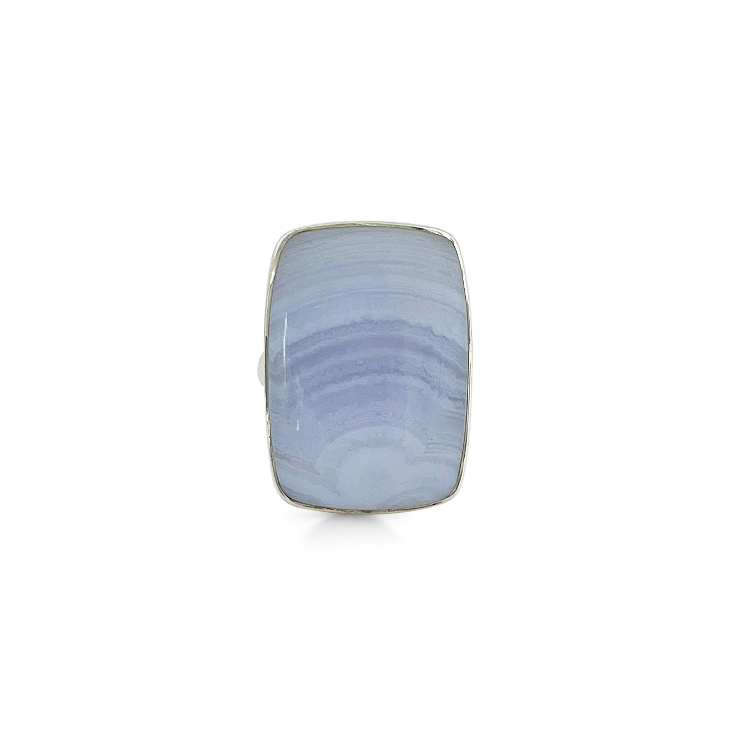 Blue Lace Agate Ring-(BLA-2-1)